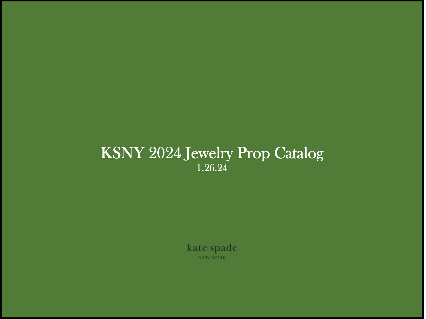 KSNY  Jewelry | Prop Catalog