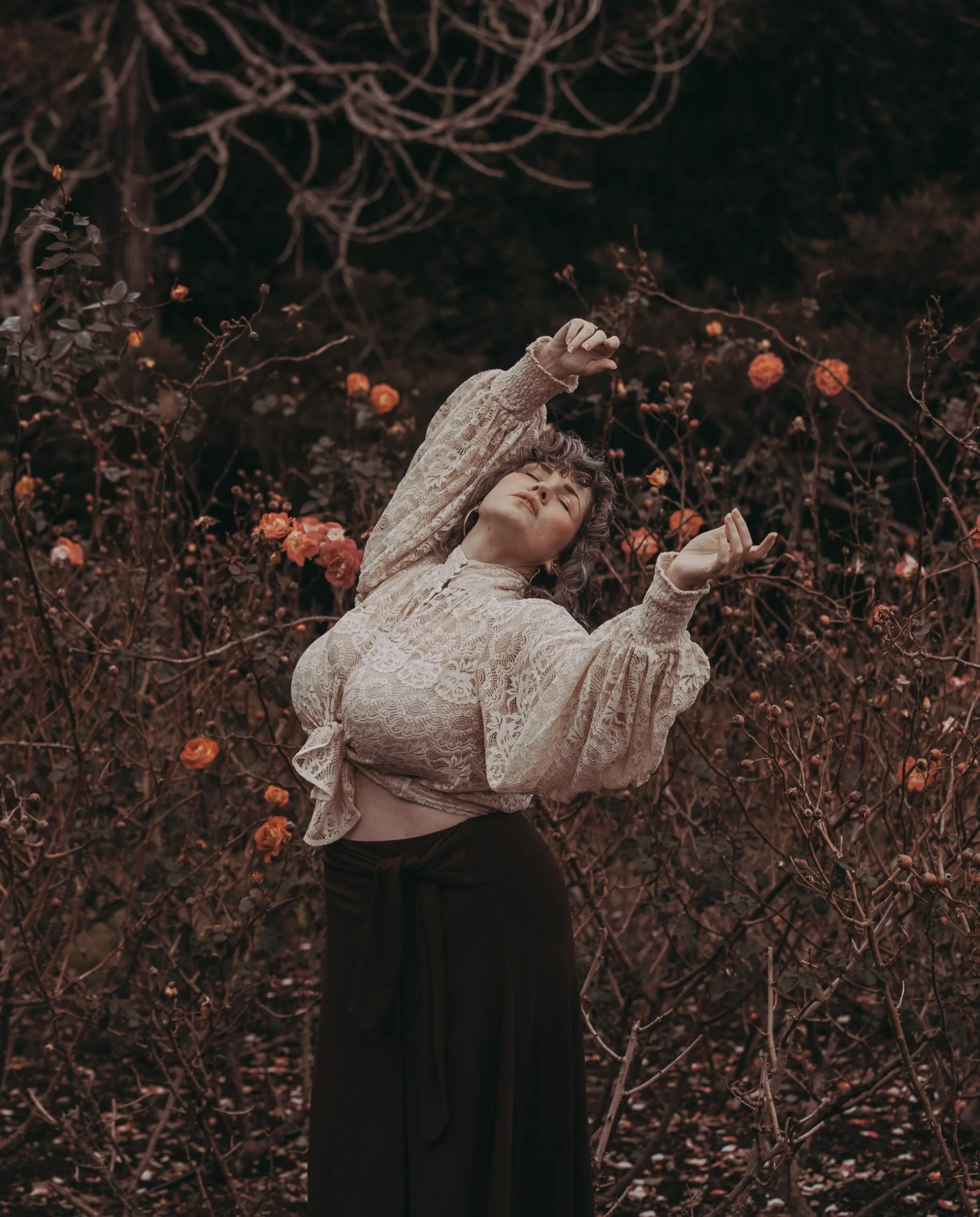 My first shoot of the year.
And, unexpectedly, my first real shoot since closing Mystic Muse at the beginning of 2025. 
It felt good to pick up the lens again.
Leela was visiting Auckland &mdash; a rebirth guide and mentor who supports women to find 
