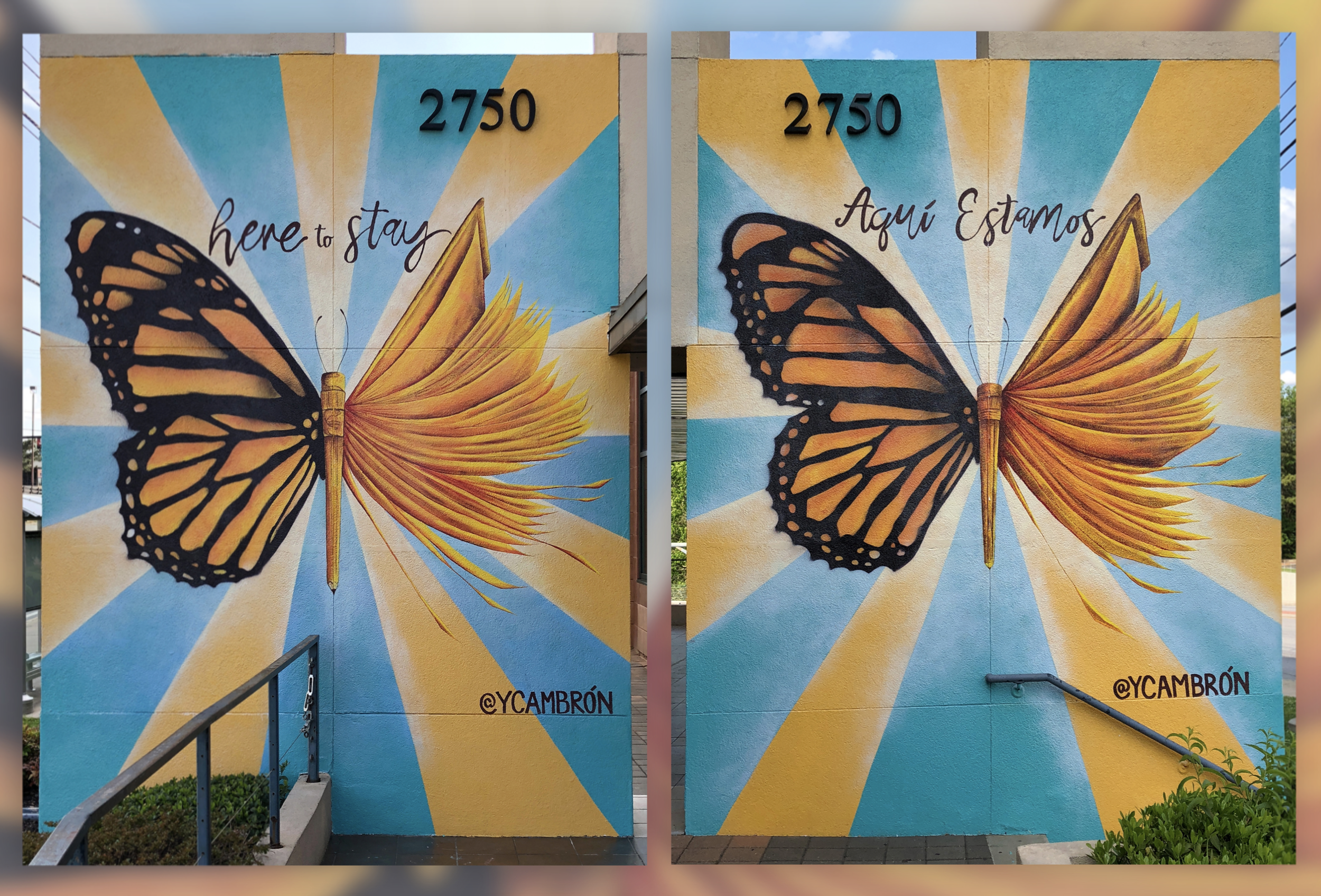 "Here to Stay: Education is Liberation Monarch," 2019, Living Walls, The City Speaks, Brookhaven, GA