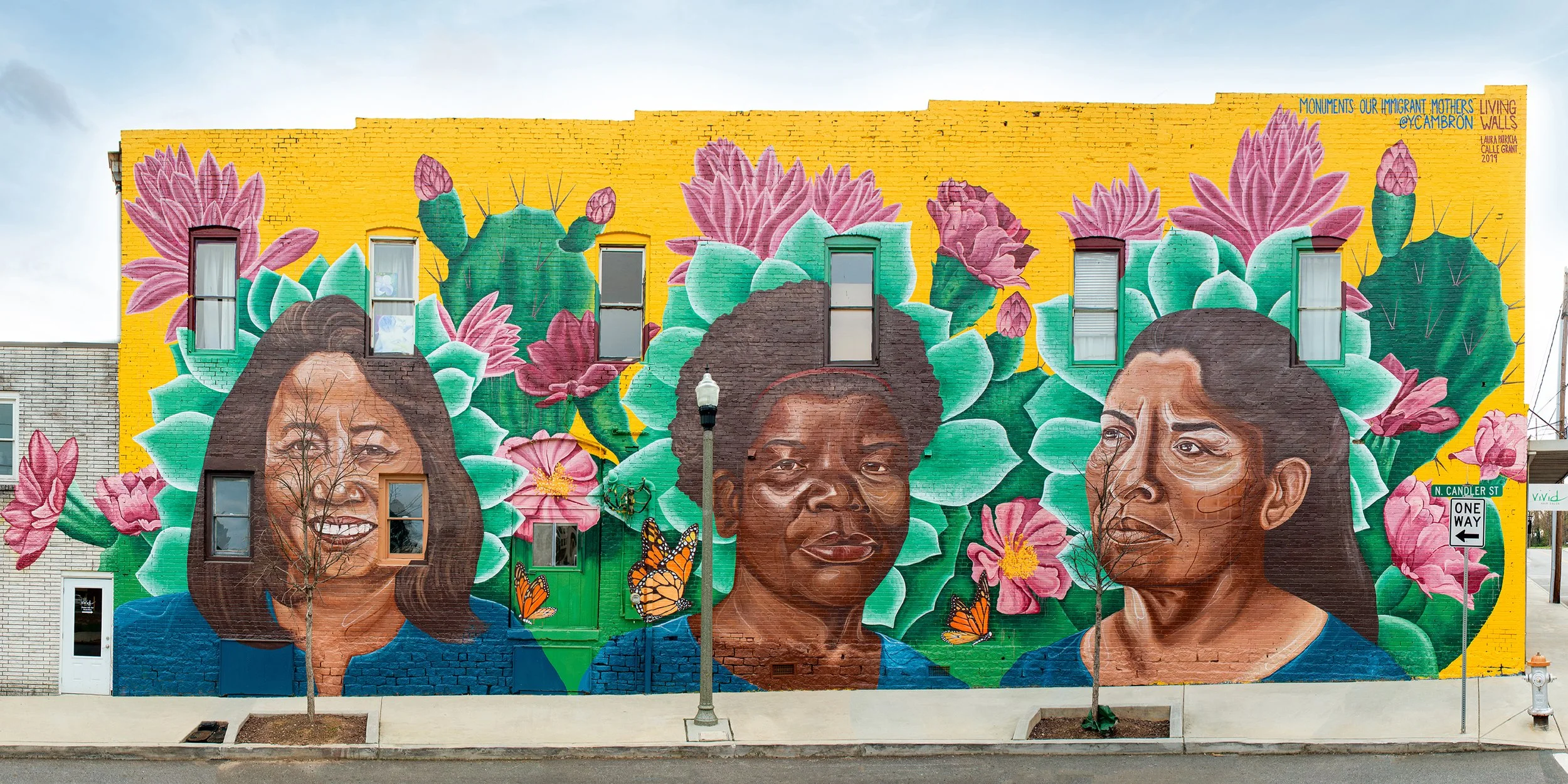 "Monuments: Our Immigrant Mothers," 2019, Living Walls, the City Speaks, Decatur, GA