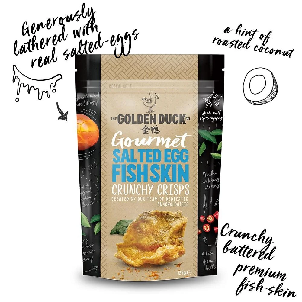 TGD Salted Egg Fish Skin Crisps 125g