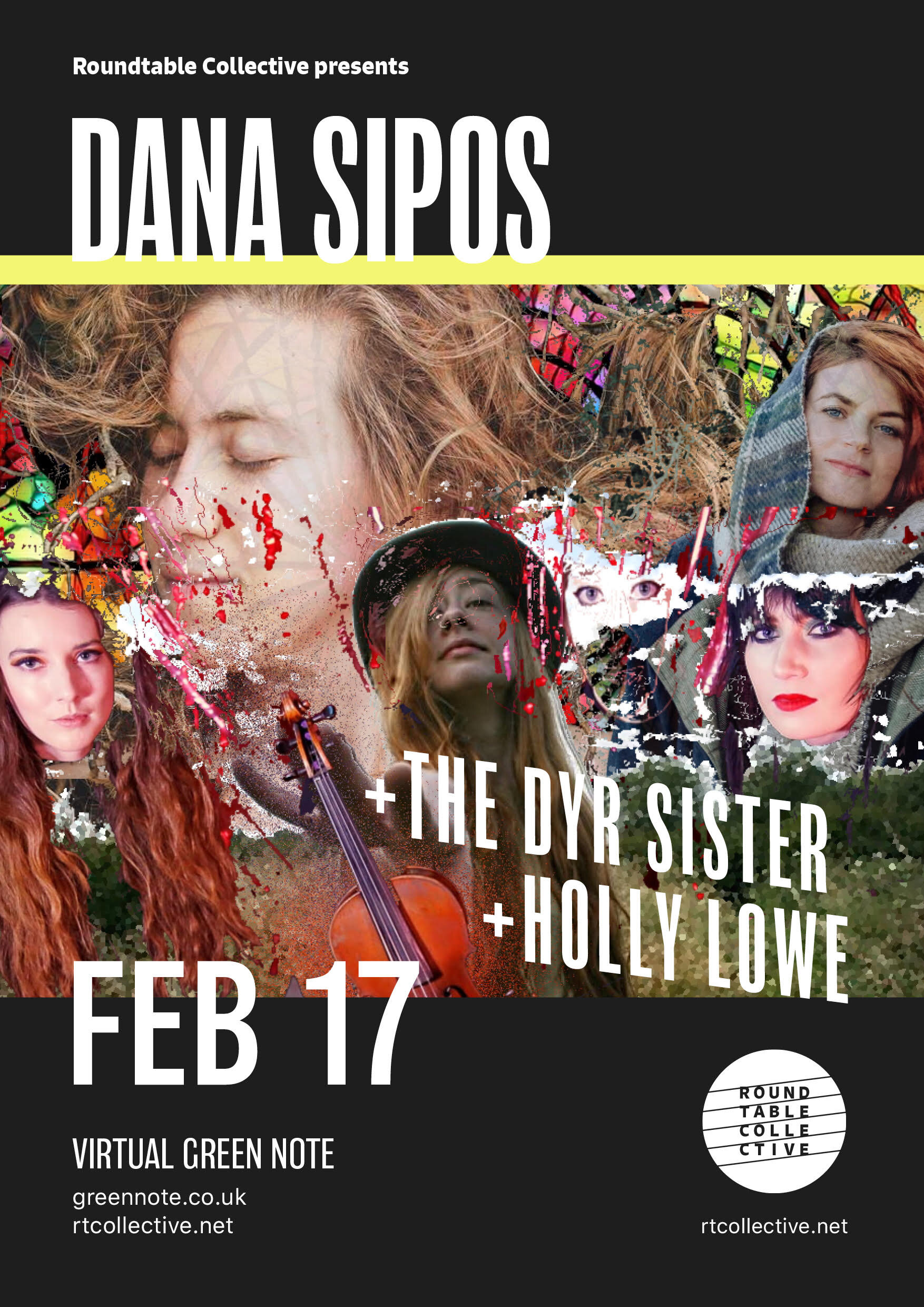 Virtual Green Note ft. Dana Sipos + The Dyr Sister + Holly Lowe