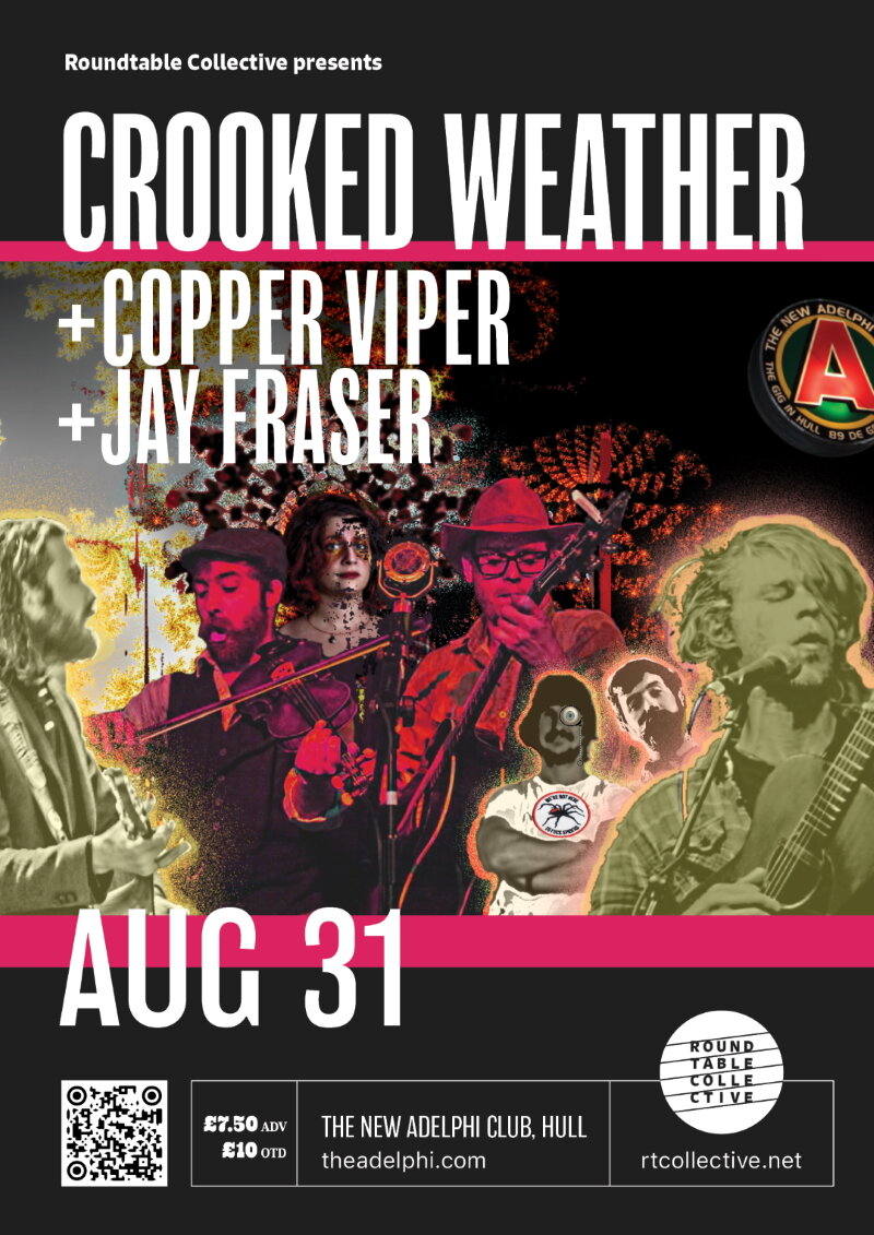 New Adelphi Club w/ Crooked Weather, Copper Viper & Jay Fraser