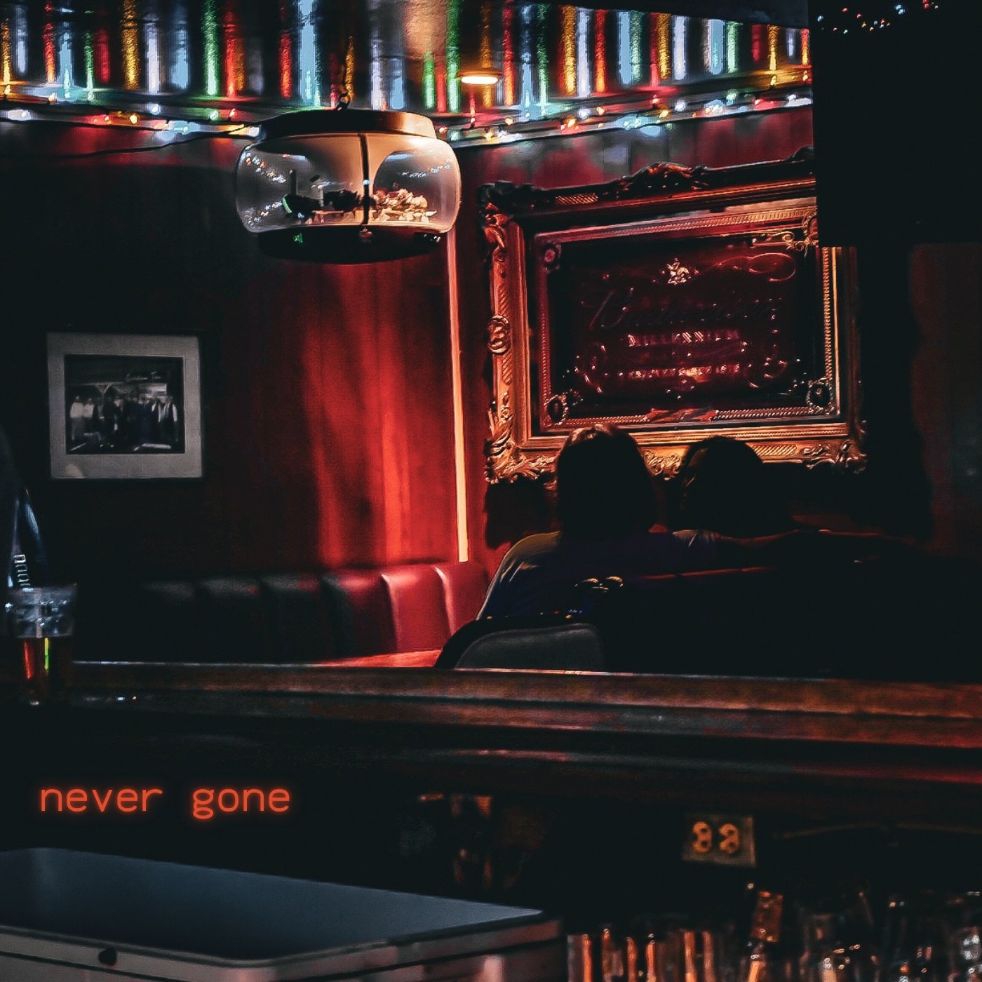 Shoutout to @goldenteecocktaillounge &mdash; which recently closed its doors. We were lucky enough to get in there for some impromptu shots&hellip; low light, neon glow, the whole vibe. Ended up being the perfect setting for our latest release. 🎞️