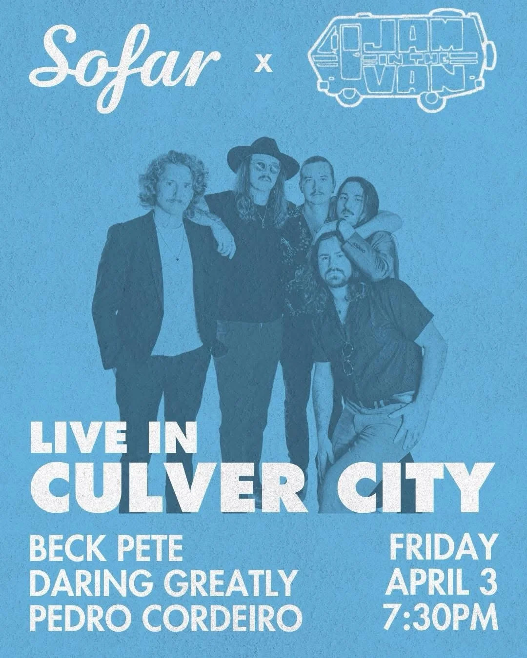 This Friday in Los Angeles (Culver City).
Been a minute since we&rsquo;ve been in Los Angeles&hellip;
BUT we are stoked to be heading to @jaminthevan HQ for a special @sofarsoundsla show. These nights always hit different. Super intimate, with real l