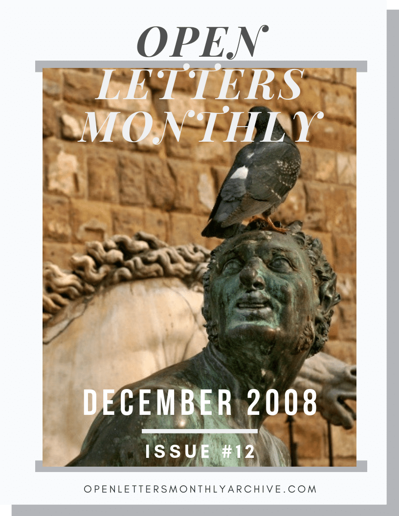 Open Letters Monthly Archive December 2008 Issue 12