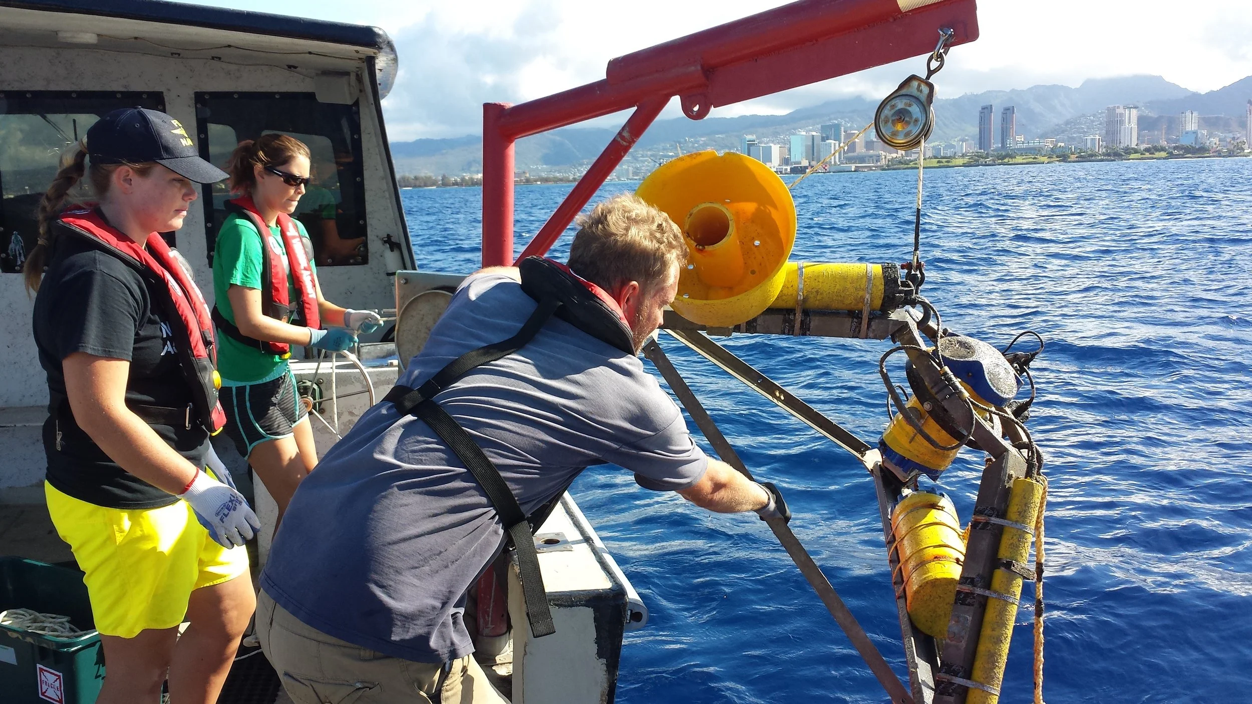 SWAC ADCP recovery, Malama Bay