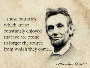 Giving Thanks for What Really Matters