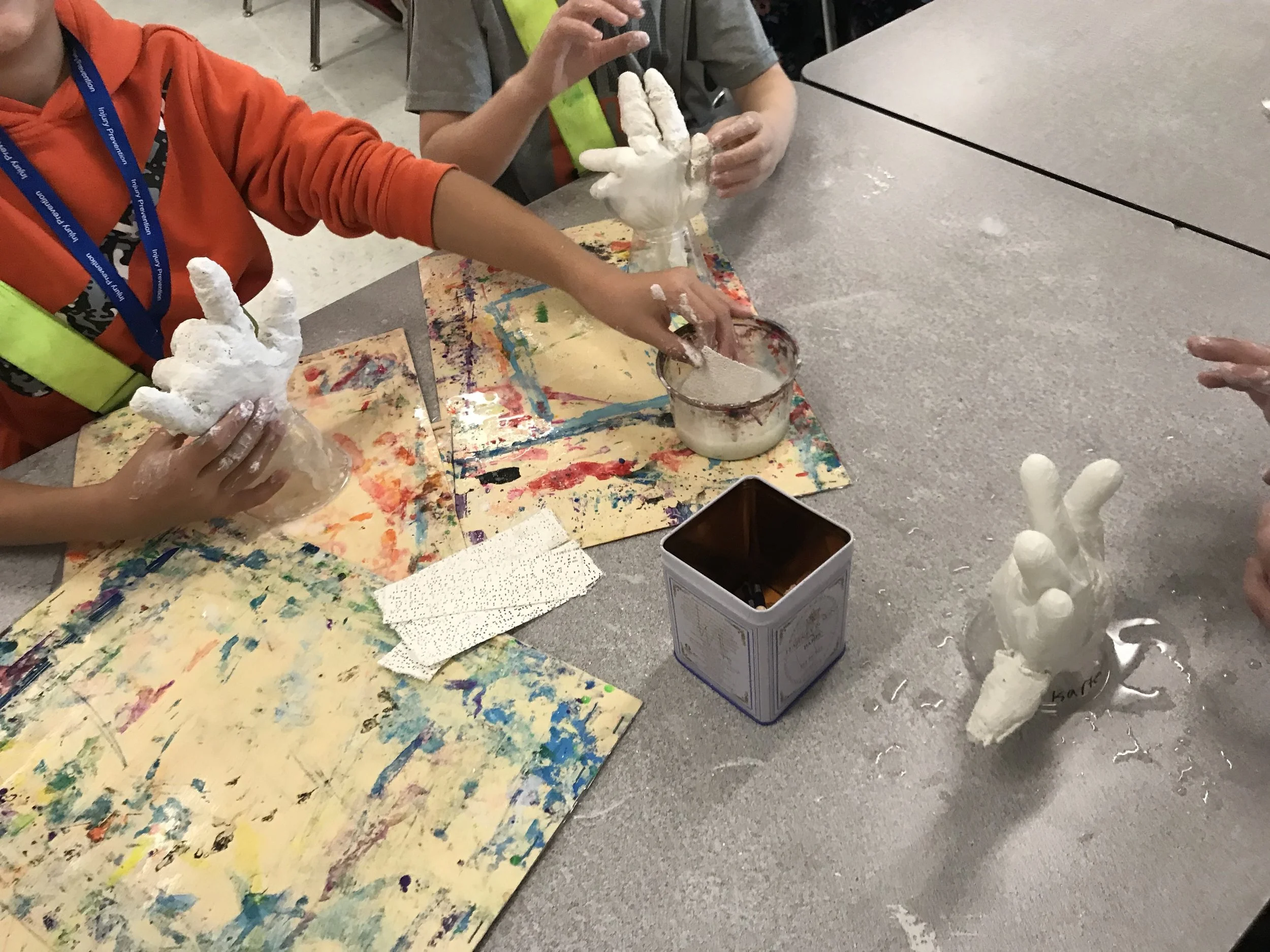 5th Grade Plaster Mummy Hands