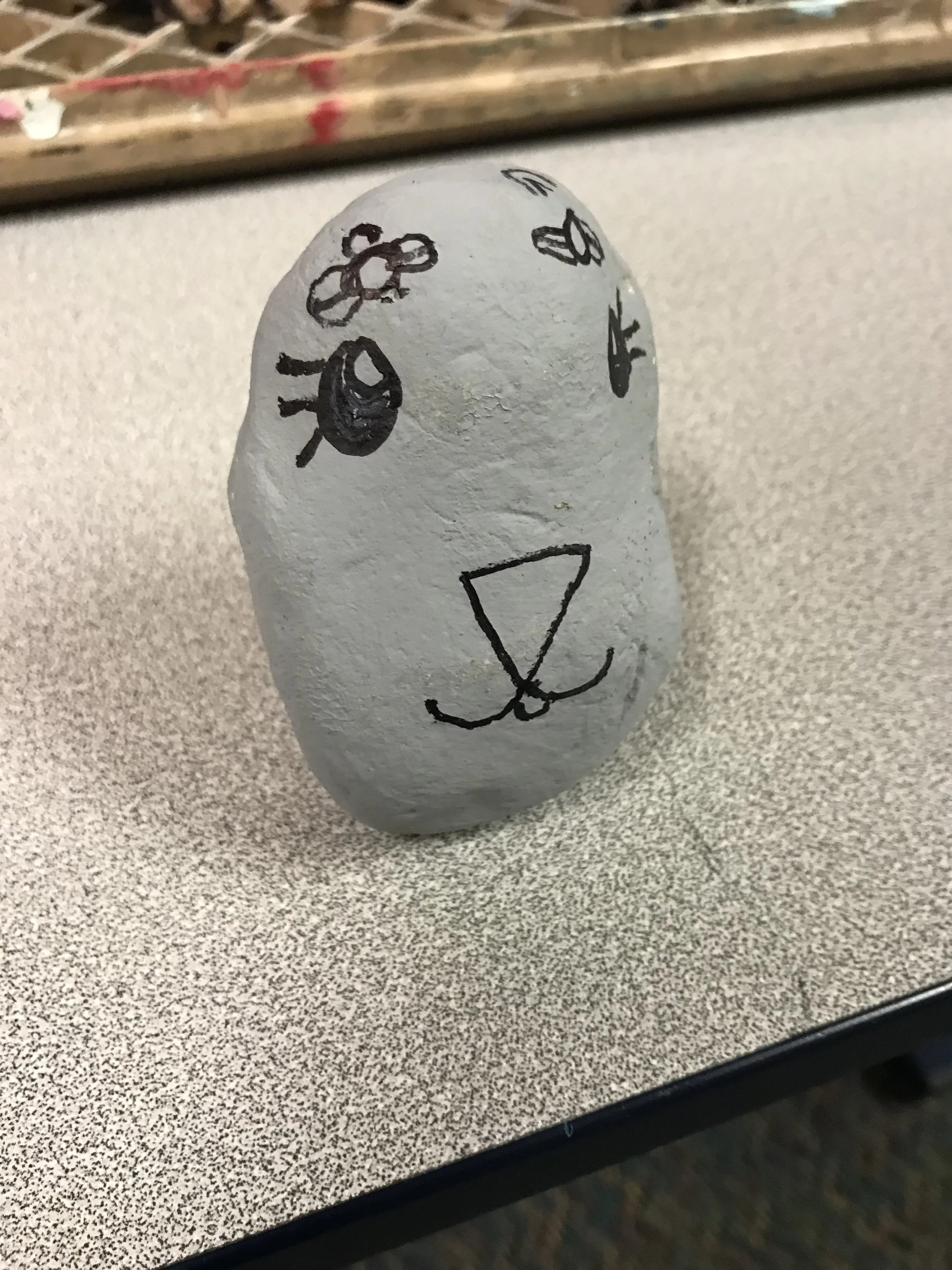 1st Grade Rock Painting