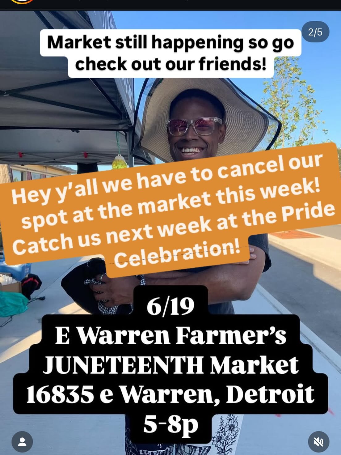 ✨sorry y&rsquo;all!!✨

We have to cancel our spot at @ewarrenfarmersmarket tonight&mdash; our sales are too rough in inclement weather 😩

Catch us at Christ Church Grosse Pointe on Sunday (6/22) and at the Market next week for PRIDE!!

#detroitevent