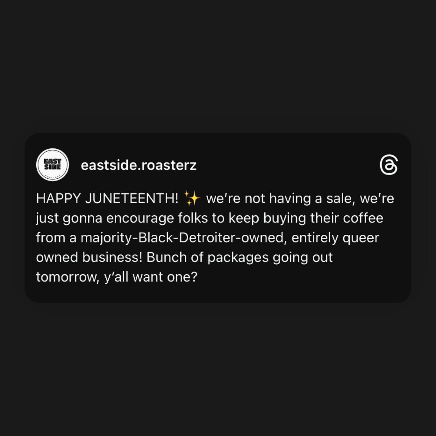 🖤☕️🖤

#detroitcoffee #blackowned #juneteenth