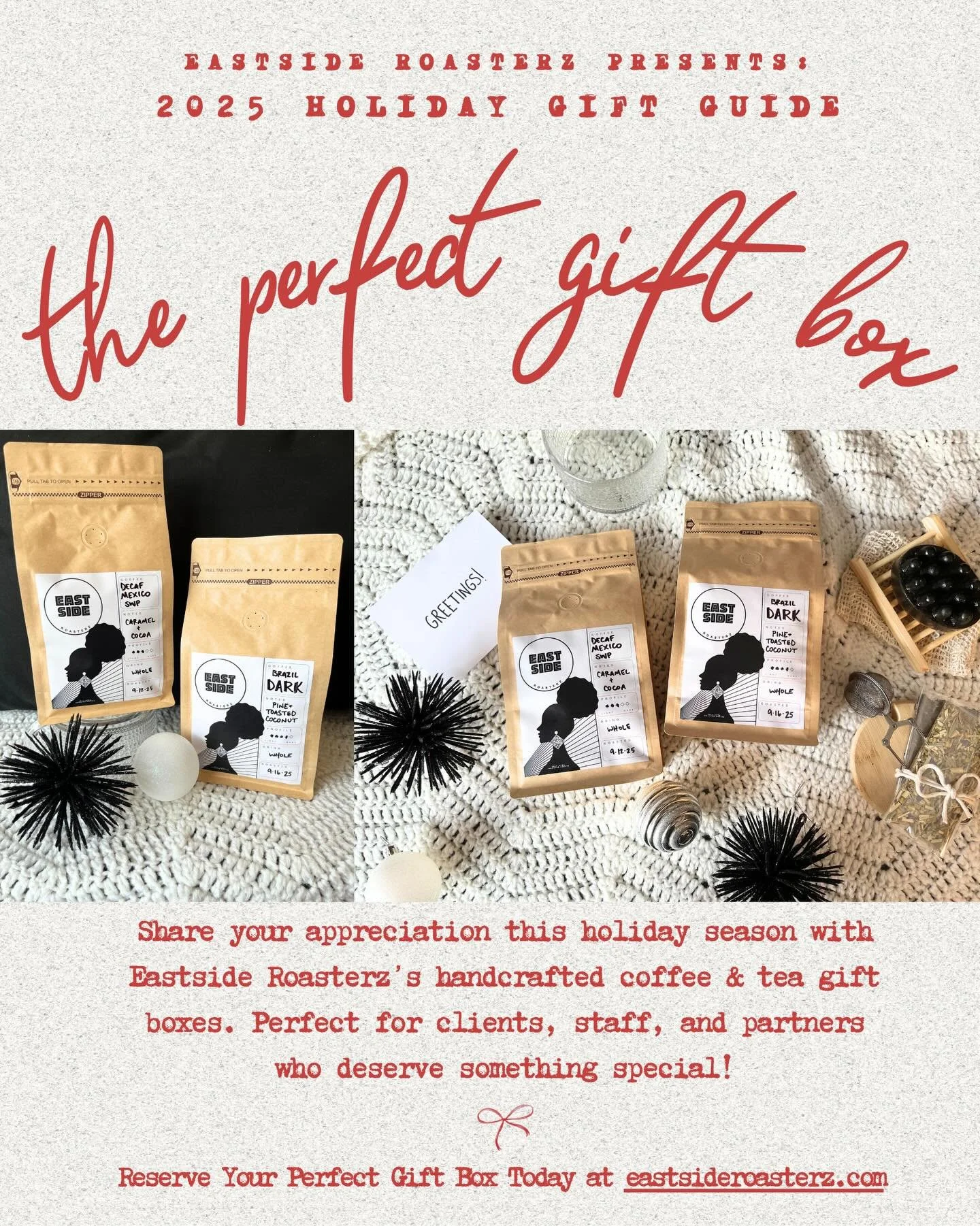 Already thinking gifts for the holidays?? We are 👀😇

And we&rsquo;ve got you covered! If you&rsquo;re buying for the coffee lovers and tea lovers, look no further!

We have a nice variety listed on our website (peep that linky dink*) but if you nee