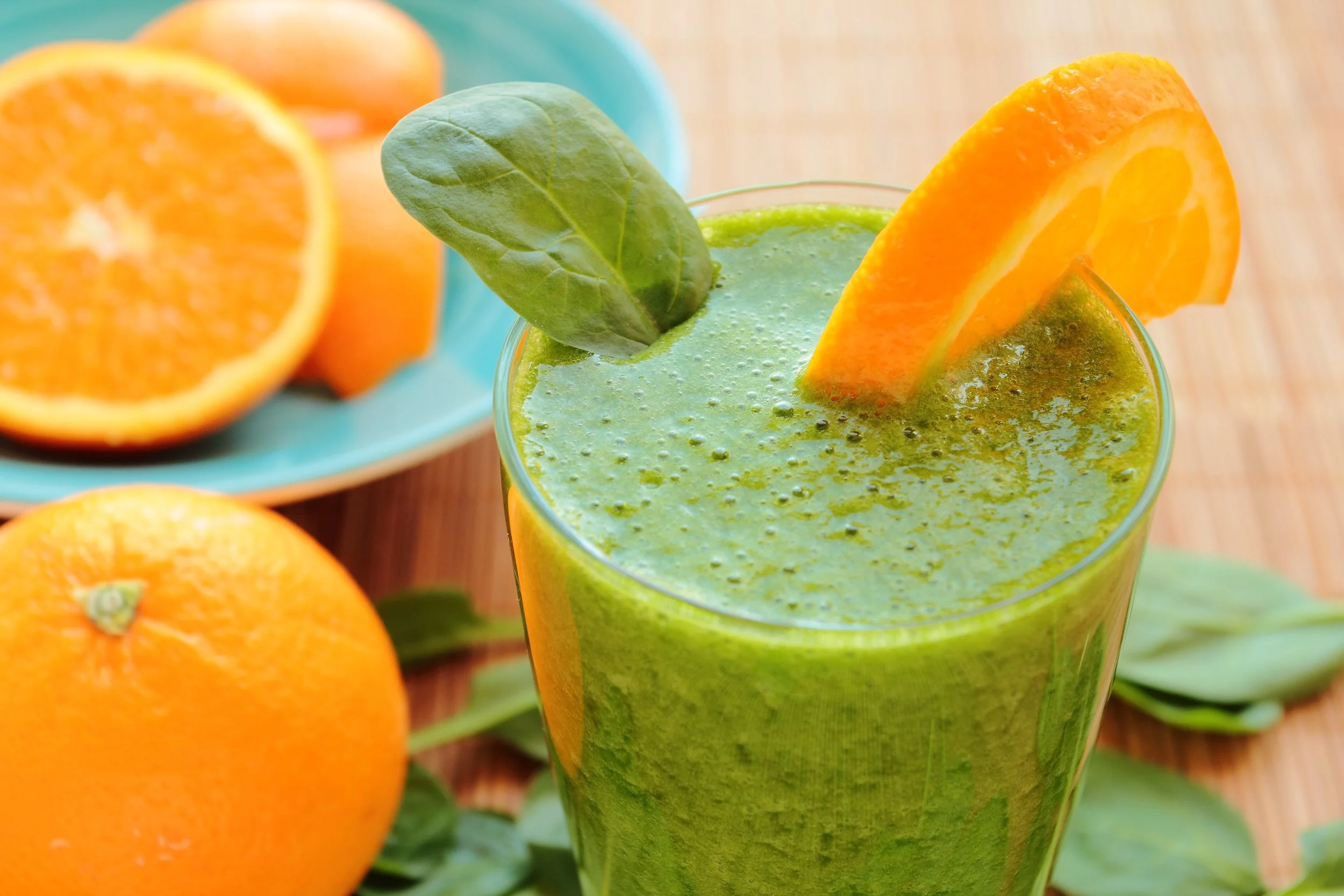 Make Spinach Orange Juice