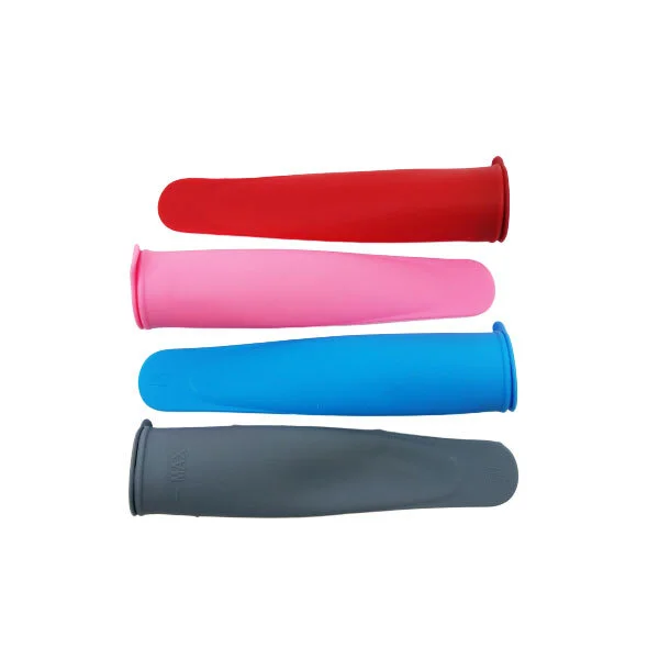 Silicone Push Up Ice Block Moulds - 4 moulds