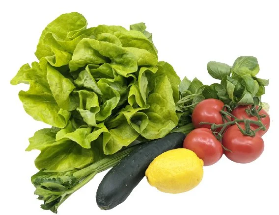 Juice ingredients on white back ground