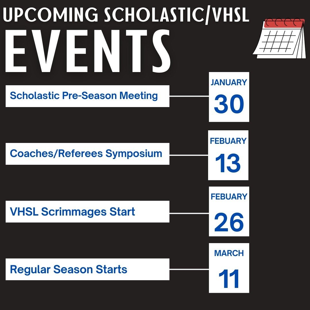 📣 Calling all referees! 🏁 Get set for an incredible season ahead! 🌟 Don't miss our scholastic preseason meeting on January 30 and the enriching coaches symposium on February 13. These events are your chance to gear up for an amazing soccer season!