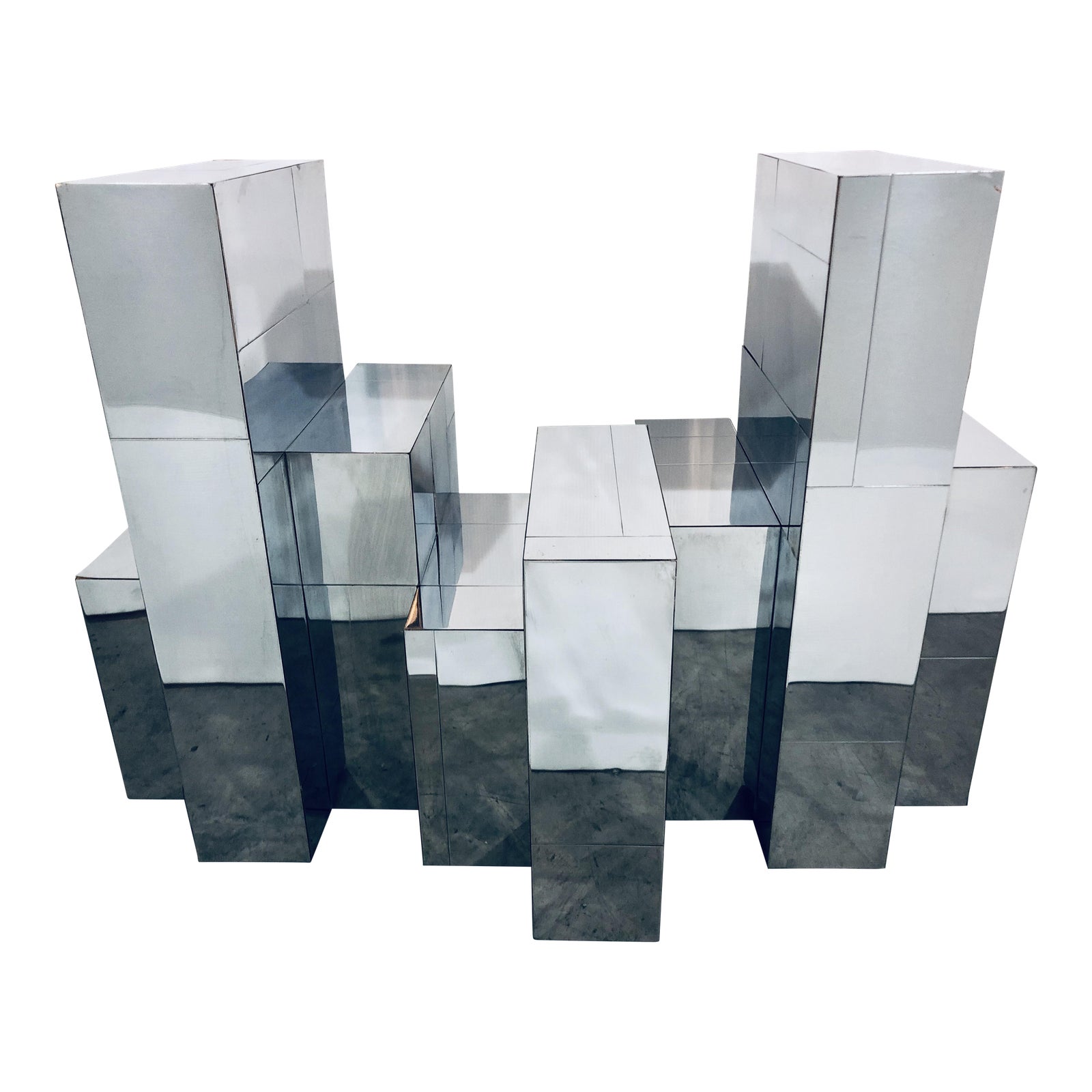 Paul Evans for Directional “Skyline” City Scape Dining or Console Table Base