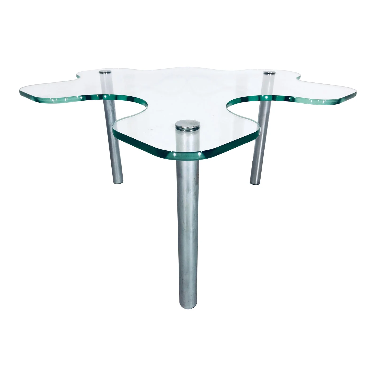 Contemporary Art Glass Puzzle Side Table