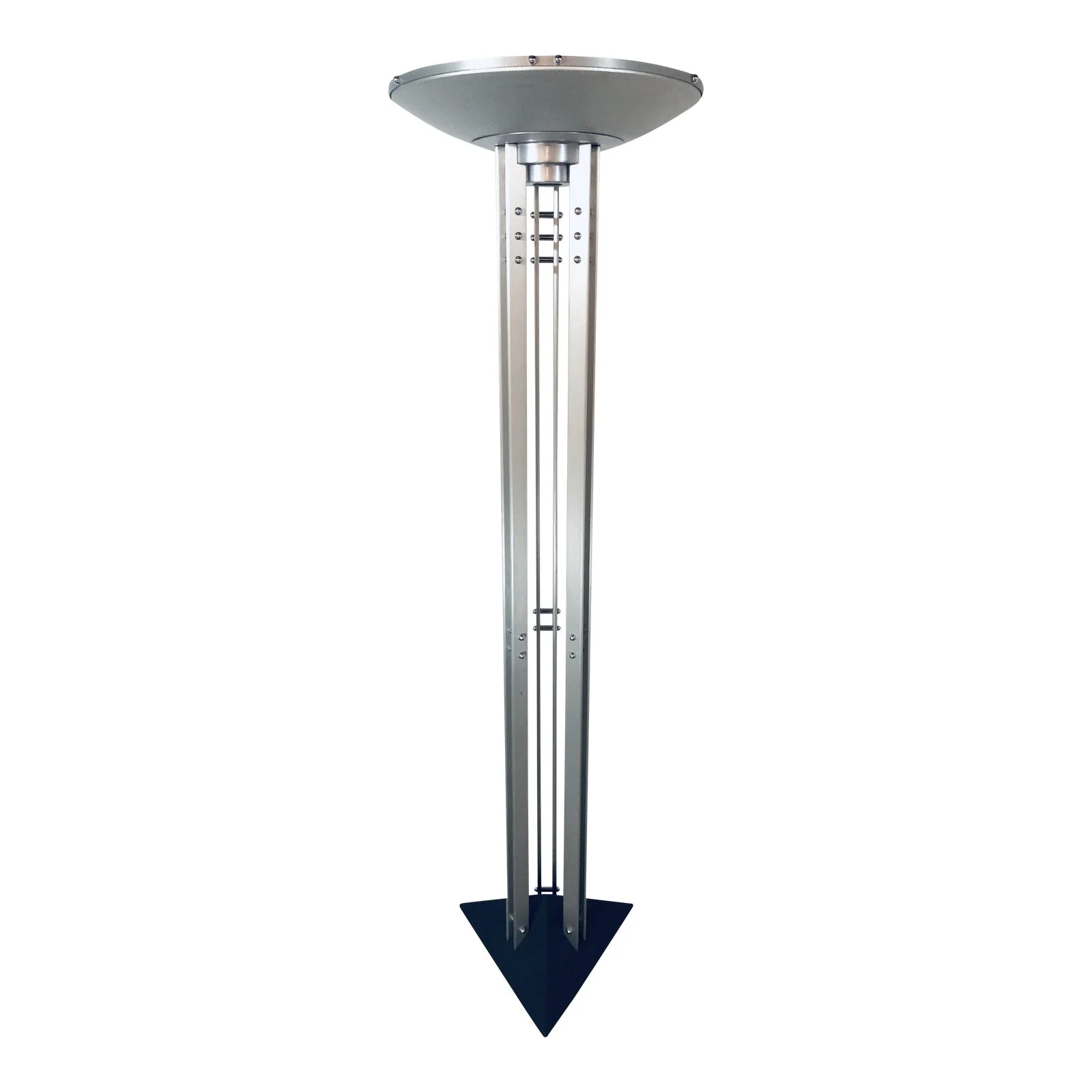 1980s Robert Sonneman for Kovacs “Echoes of Vienna” Post Modern Deco Style Torchiere Floor Lamp
