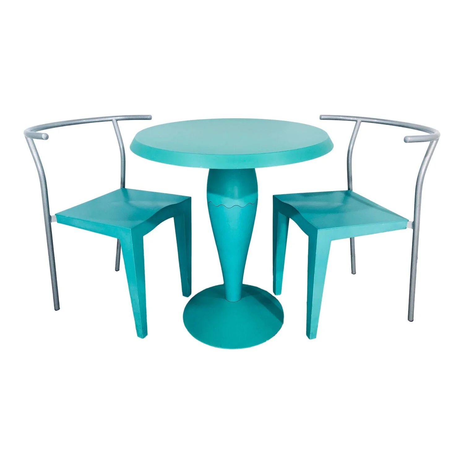 Contemporary Philippe Stark for Kartell Mint Green Bistro Set - 3 Pieces