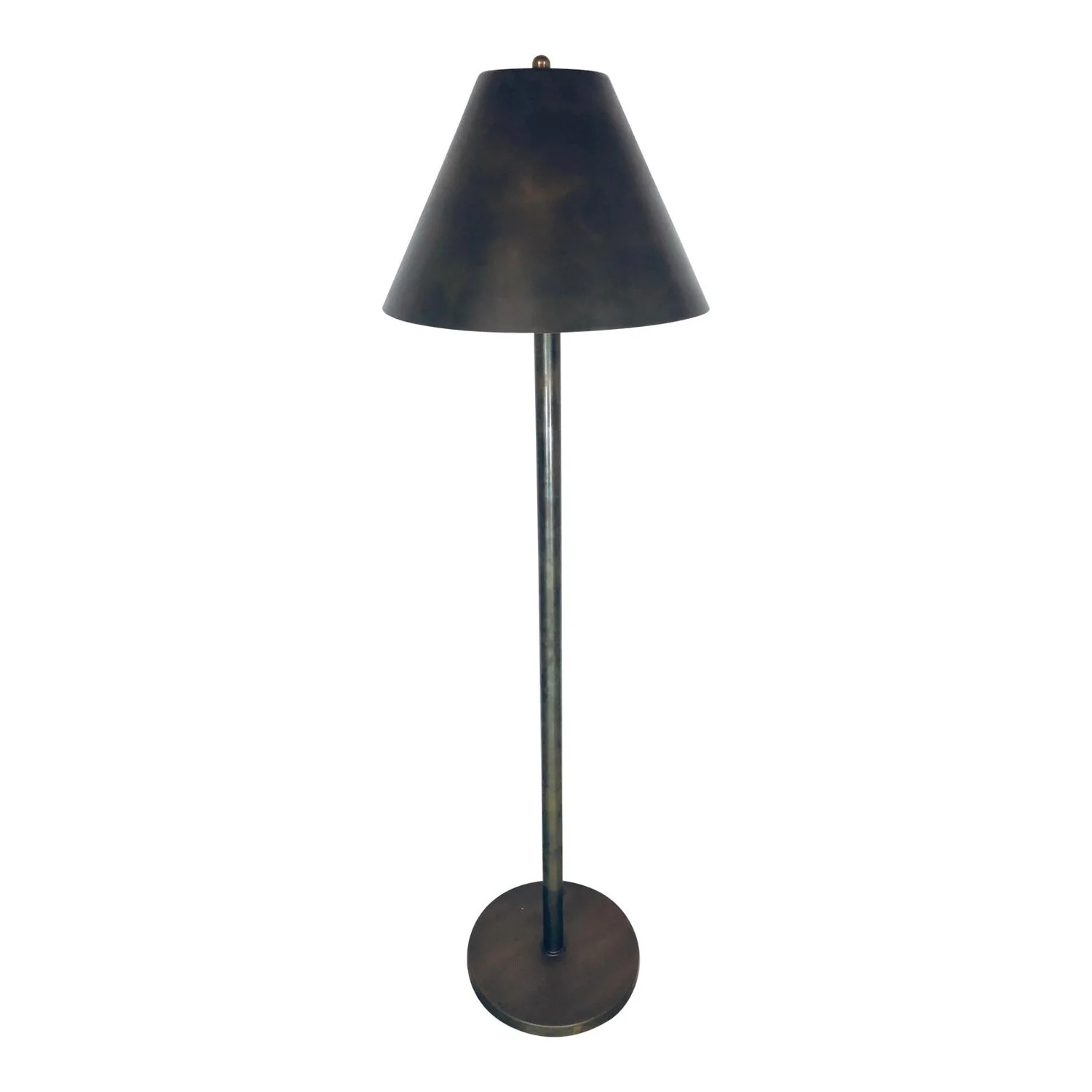 Brass Floor Lamp With Brass Lamp Shade