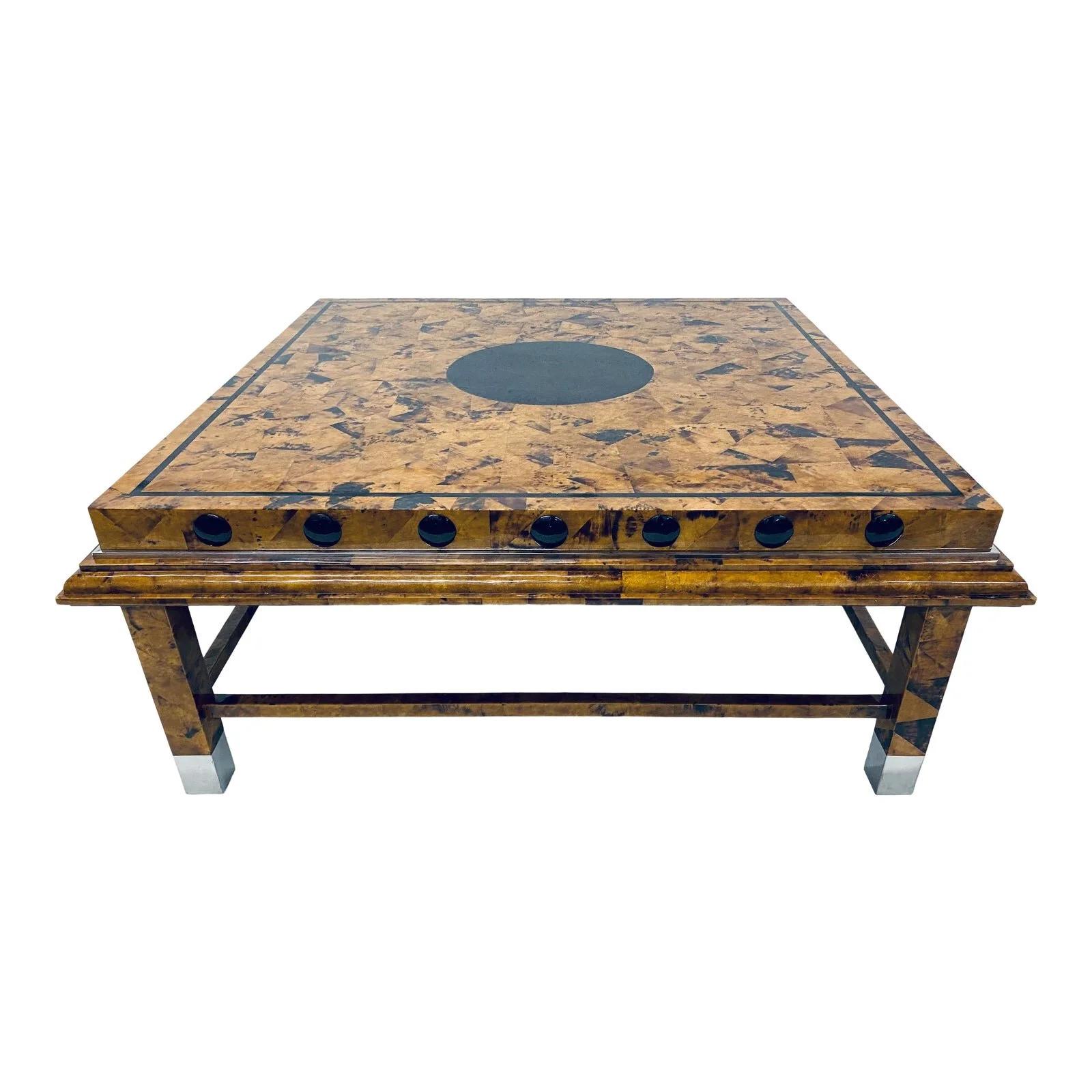 Maitland-Smith Modern Tesselated Coconut Shell Coffee Table