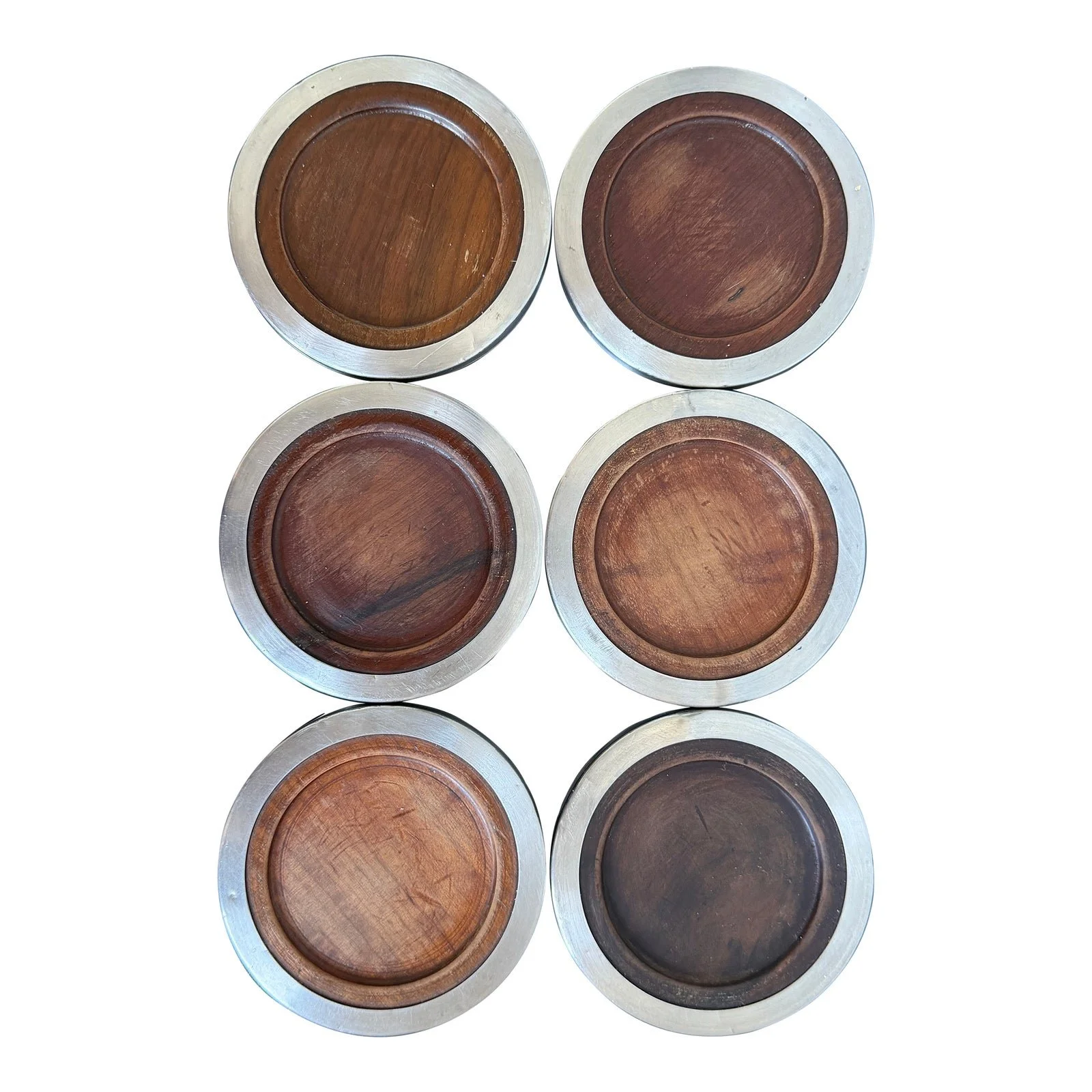 jean-dobre-jacaranda-and-stainless-steel-coasters-for-tropic-art-set-of-six-7937