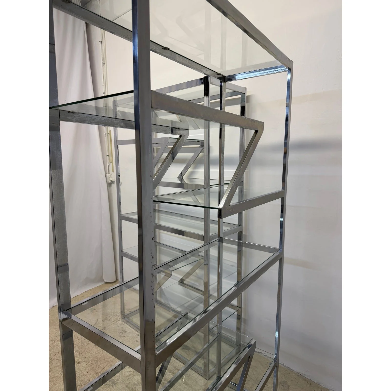 design-institute-america-chrome-and-glass-etageres-bookcases-1970