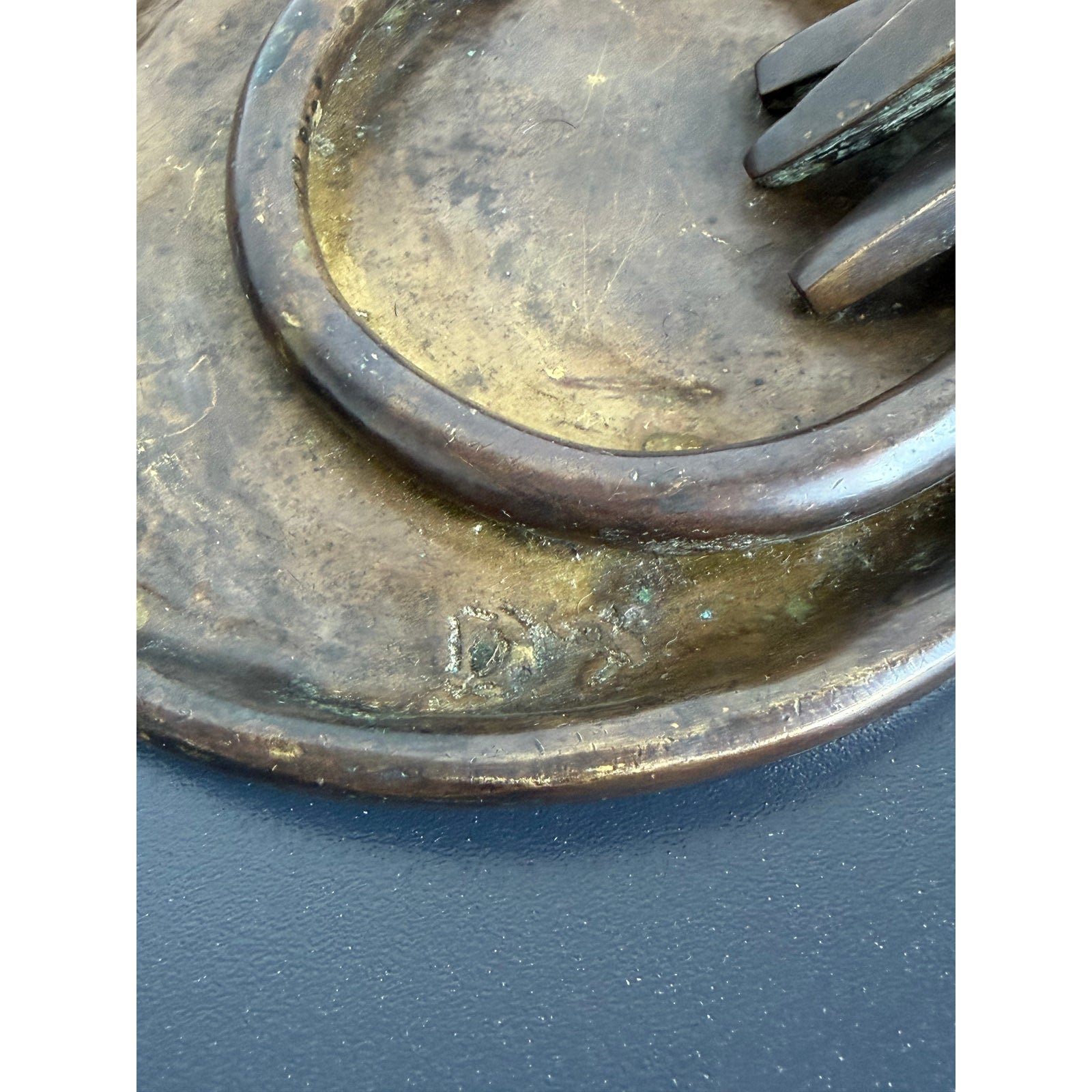 brazilian-modern-handcrafted-studio-bronze-ashtray-or-catchall-signed-ds-9070