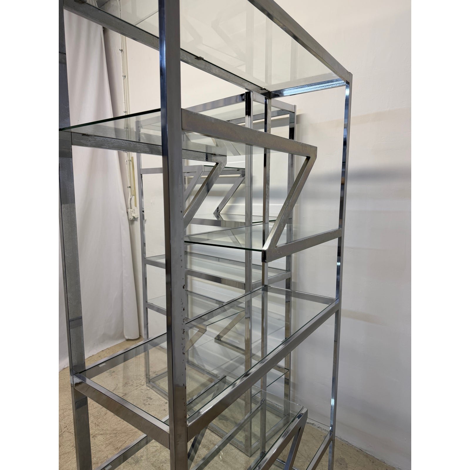 design-institute-america-chrome-and-glass-etageres-bookcases-1970