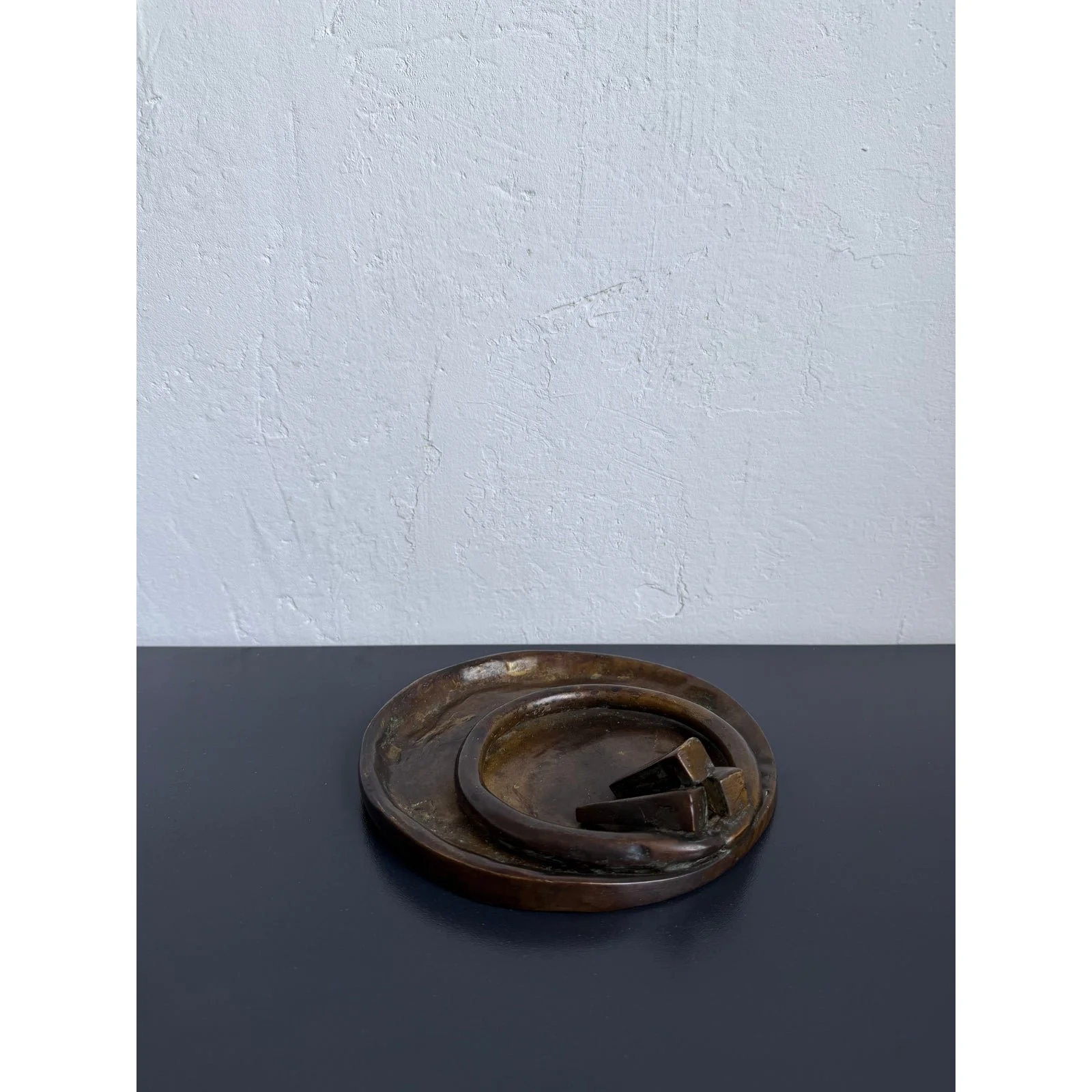 brazilian-modern-handcrafted-studio-bronze-ashtray-or-catchall-signed-ds-0805