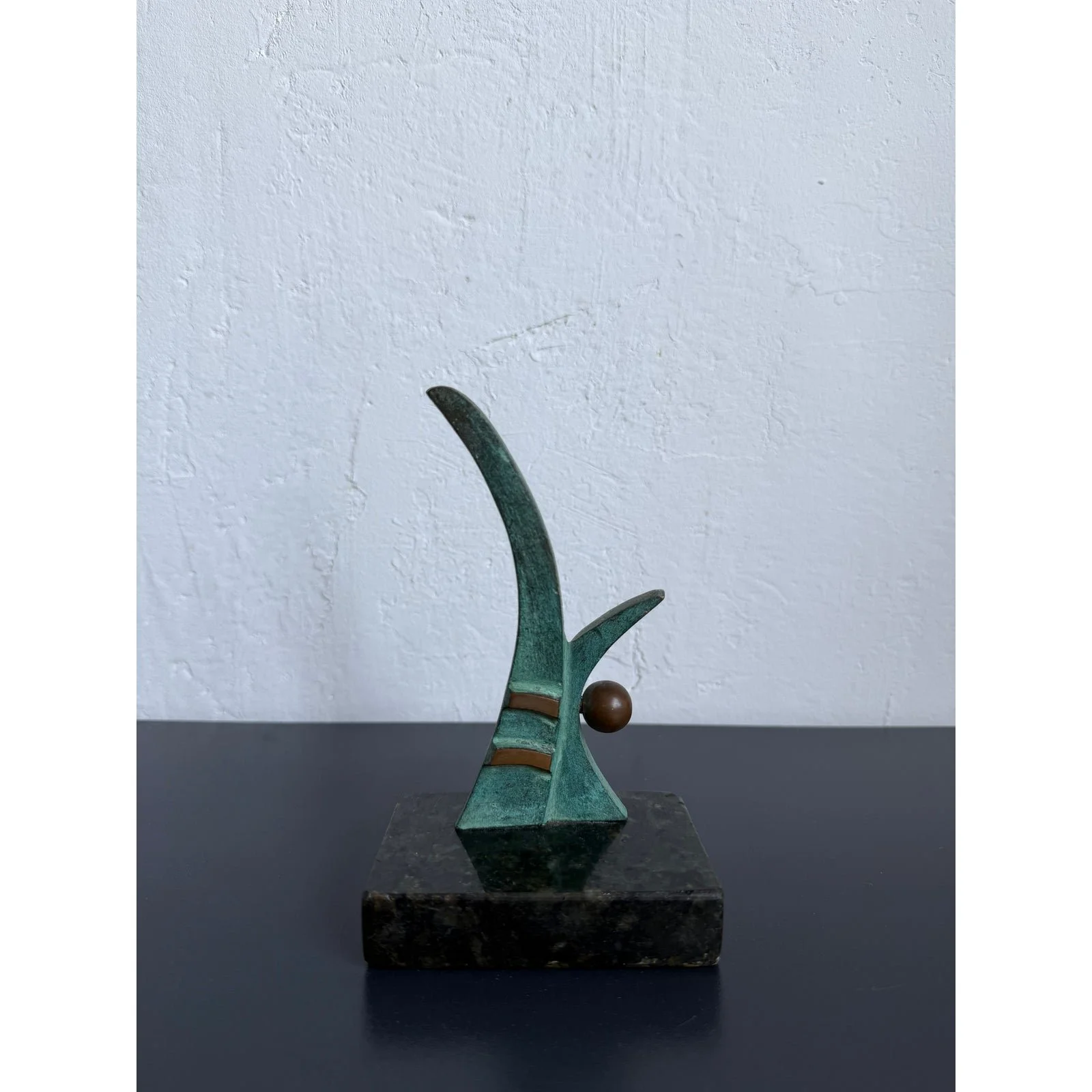 bronze-modern-green-patinated-bronze-abstract-sculpture-on-granite-base-1980s-7397
