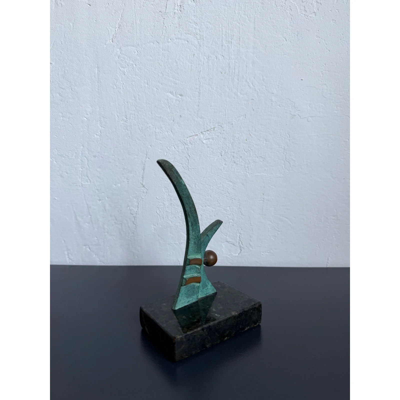 bronze-modern-green-patinated-bronze-abstract-sculpture-on-granite-base-1980s-0138