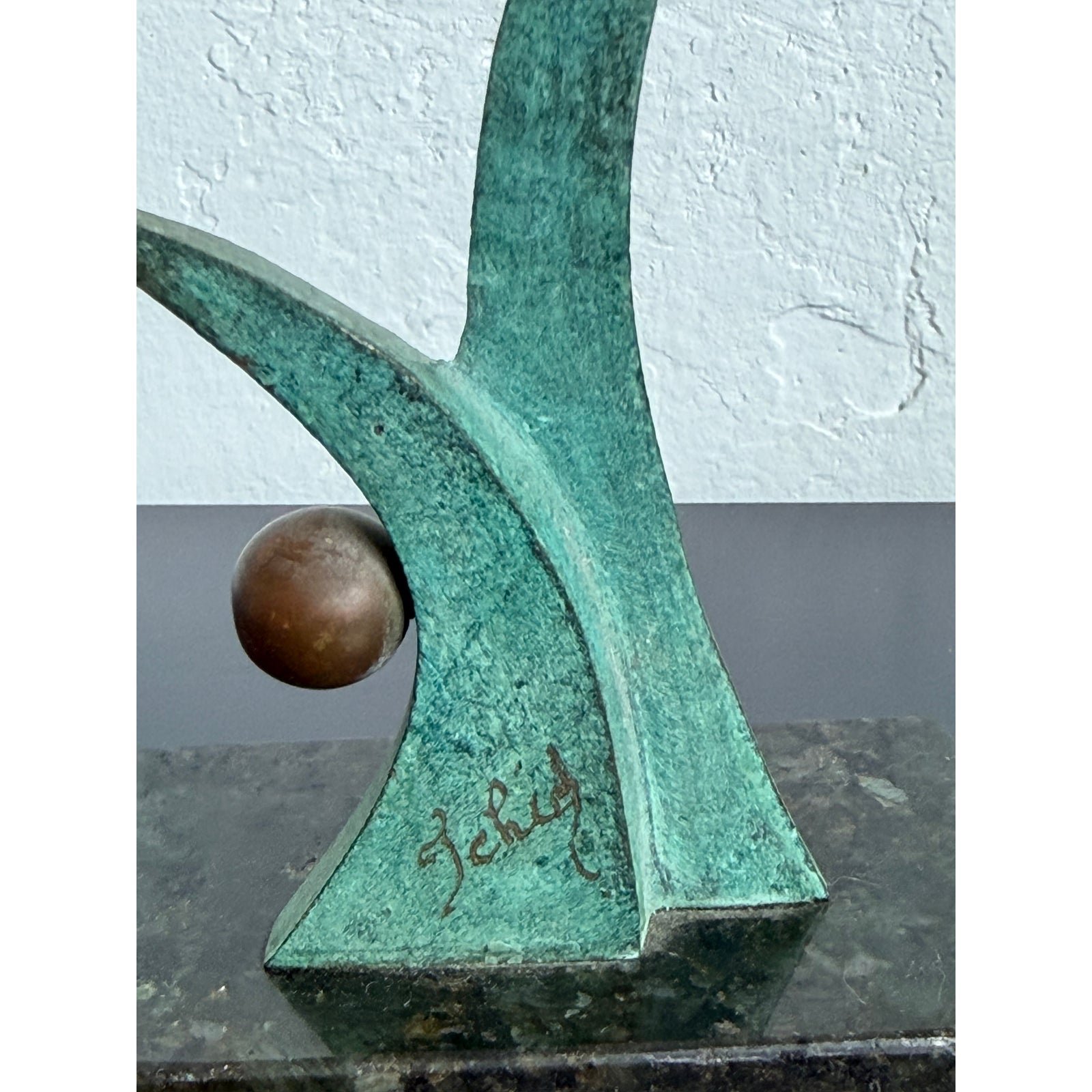 bronze-modern-green-patinated-bronze-abstract-sculpture-on-granite-base-1980s-5990