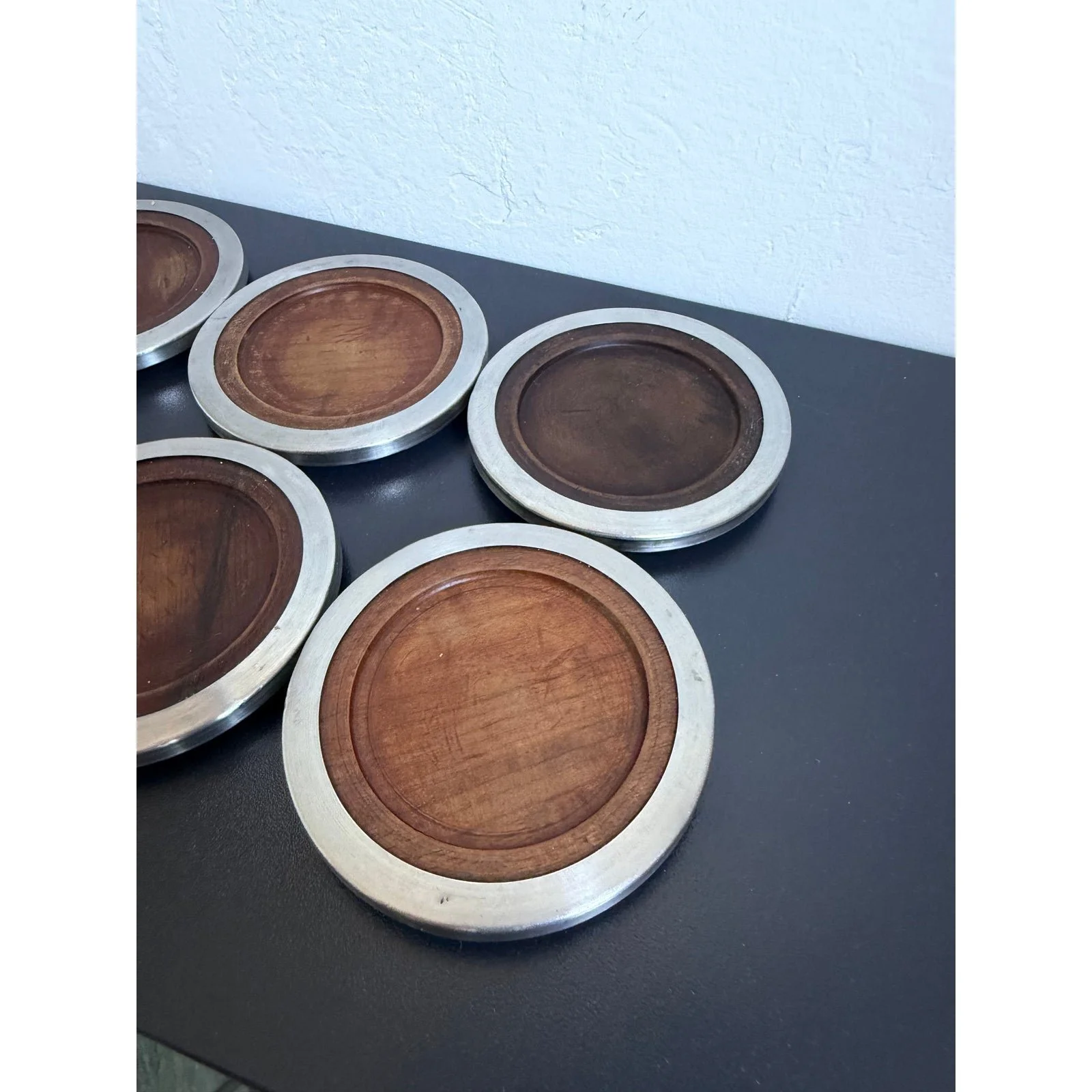 jean-dobre-jacaranda-and-stainless-steel-coasters-for-tropic-art-set-of-six-8686