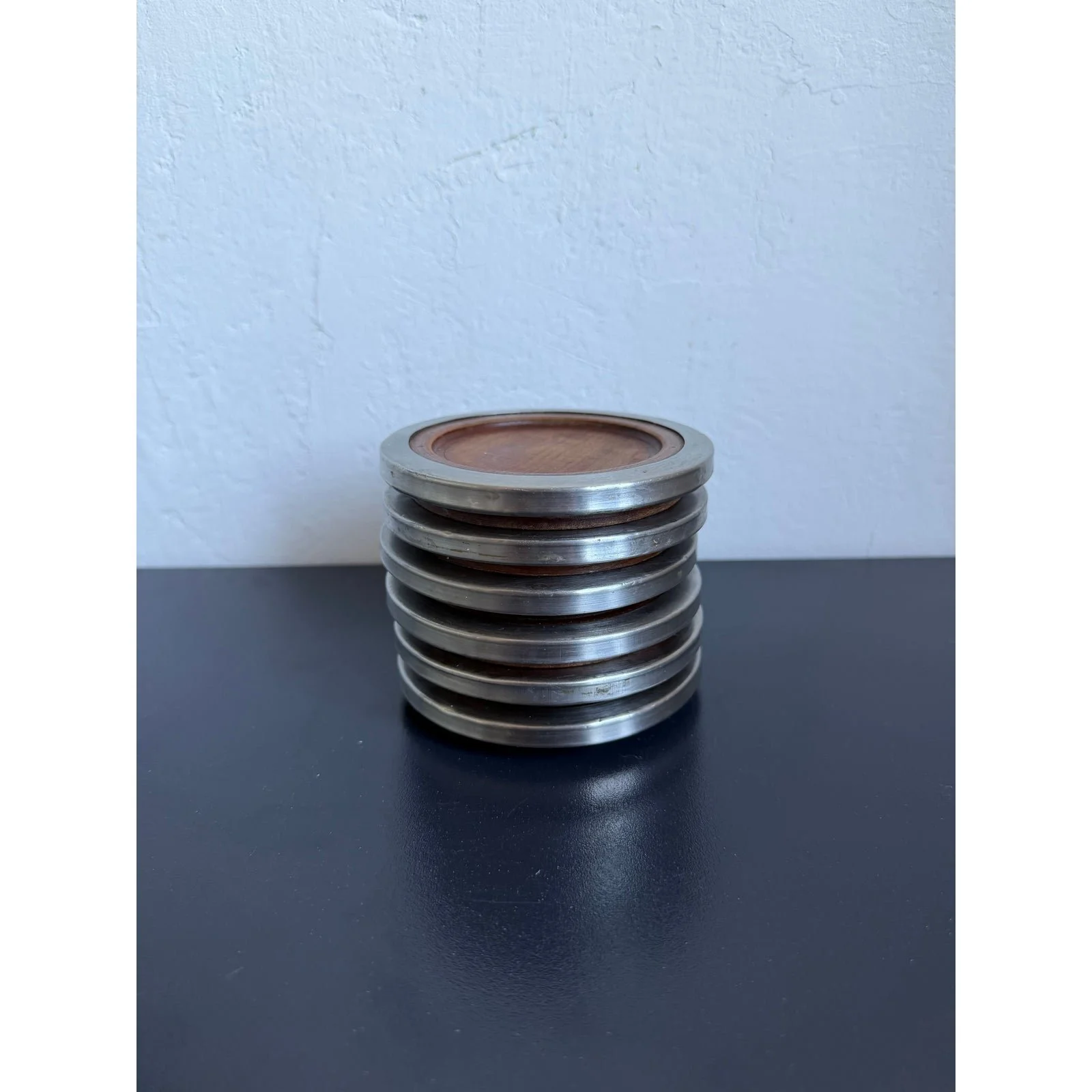 jean-dobre-jacaranda-and-stainless-steel-coasters-for-tropic-art-set-of-six-6394