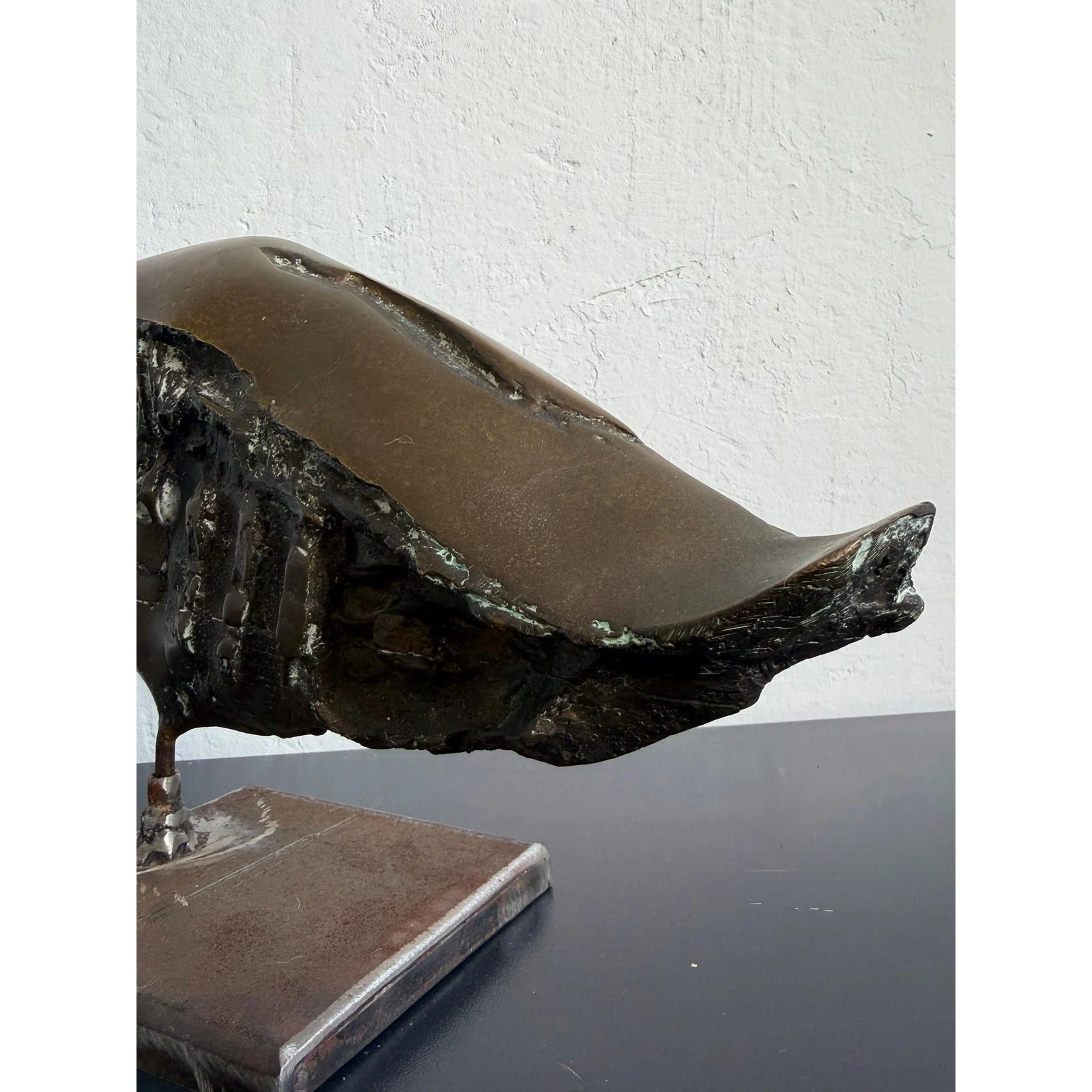 brazilian-modernist-fossilized-bronze-fish-sculpture-on-steel-base-by-mario-agostinelli-1980s-7780