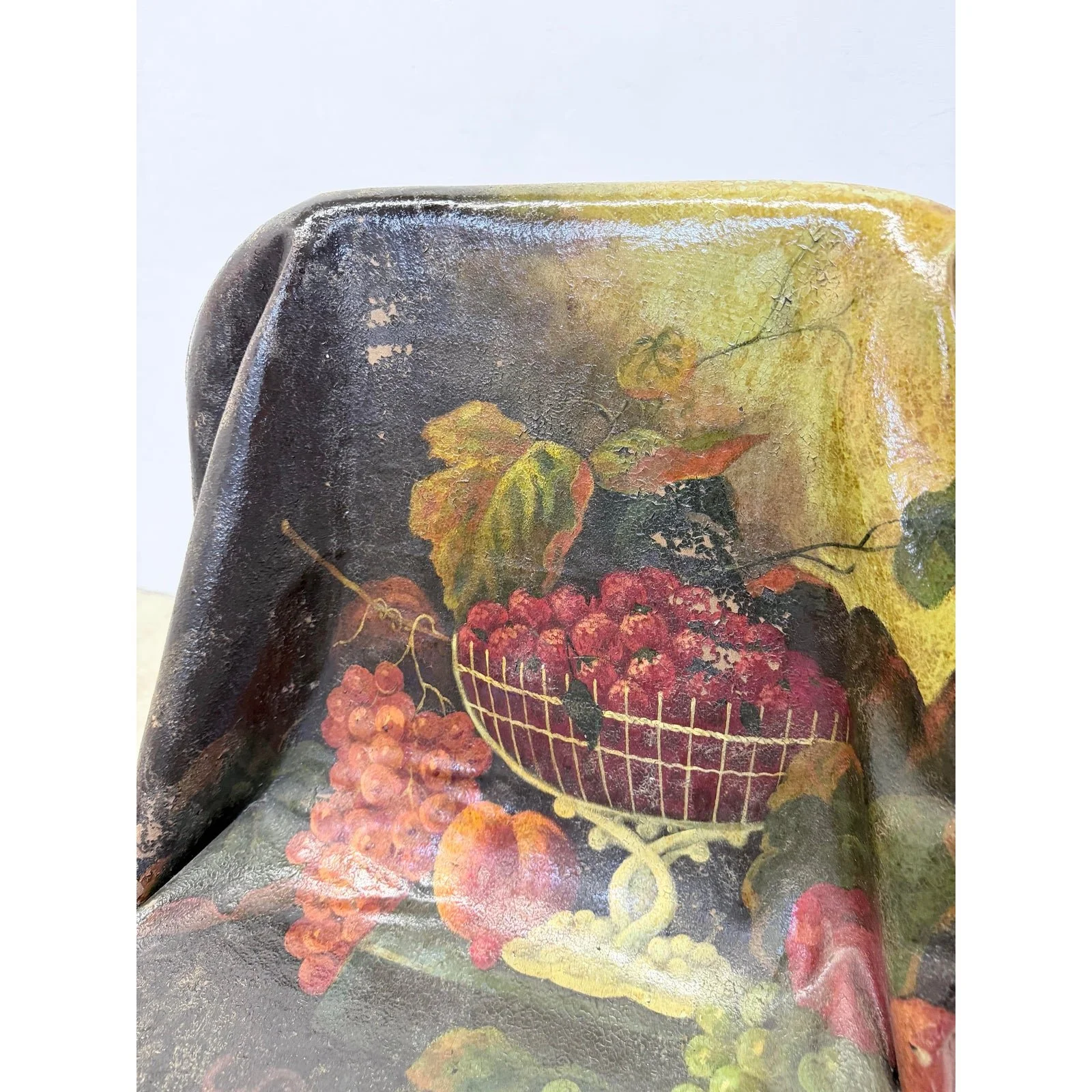 draped-fiberglass-hand-painted-occasional-chair-1990