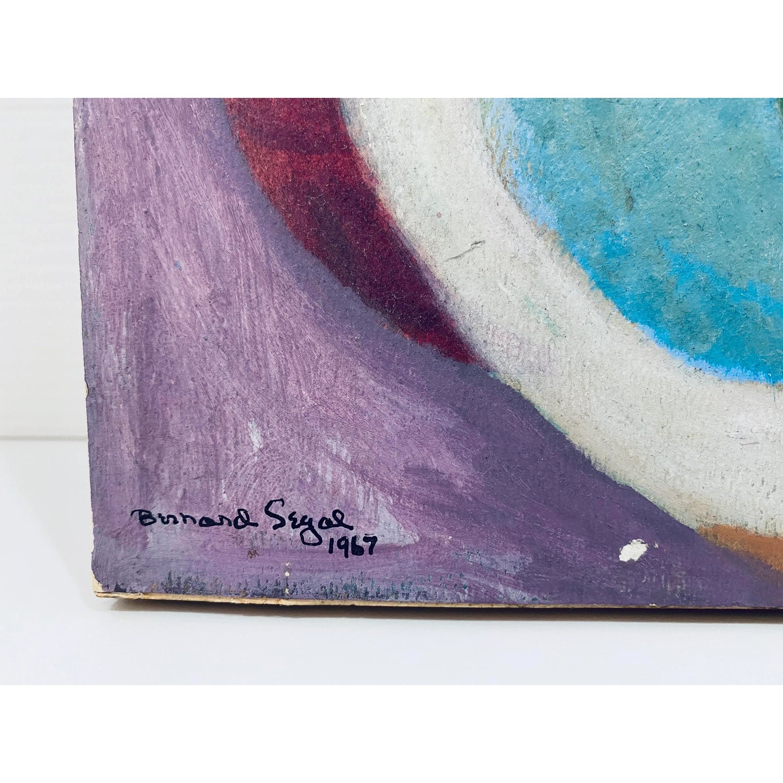 bernard-segal-the-blue-arc-acrylic-painting-on-board-2336