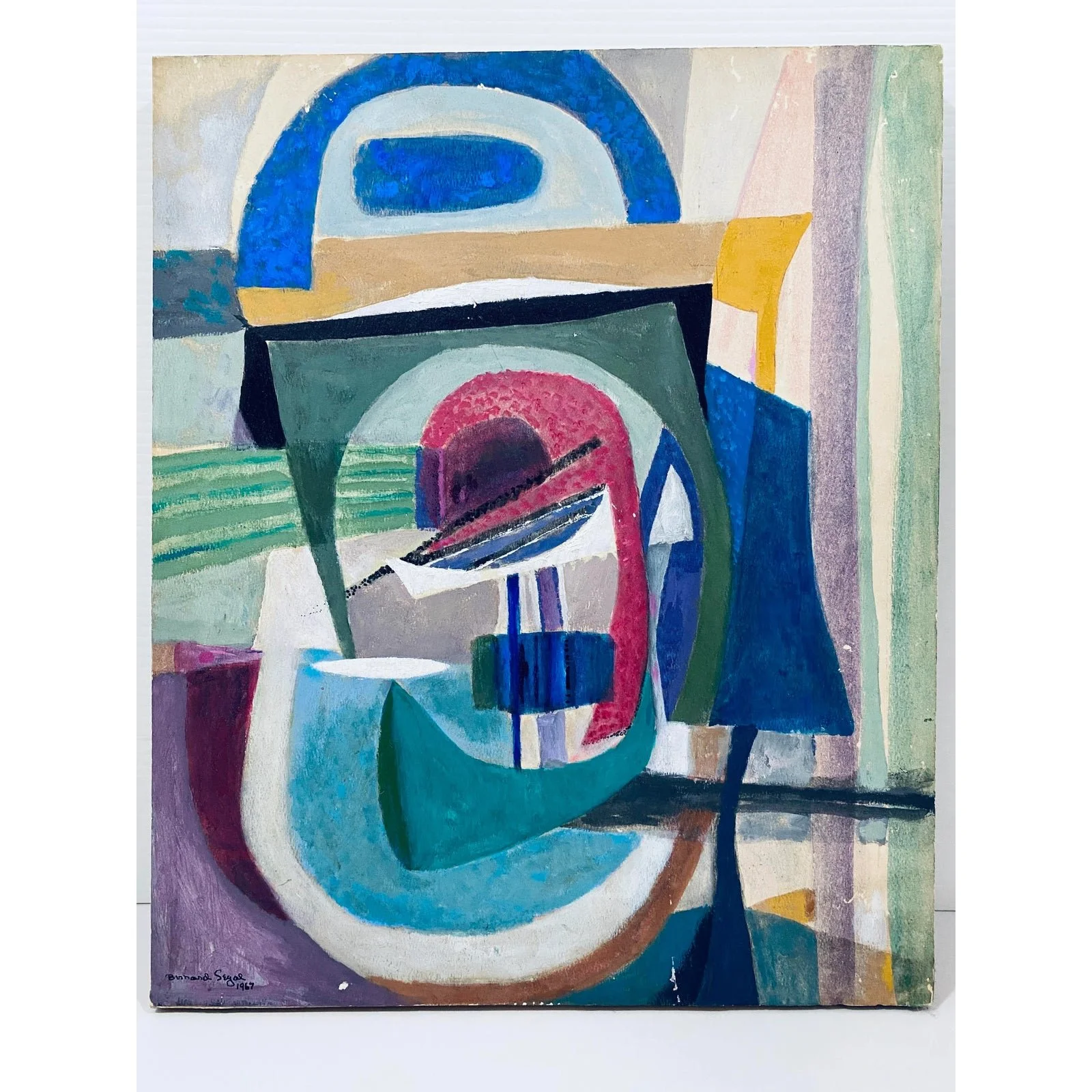 bernard-segal-the-blue-arc-acrylic-painting-on-board-0002