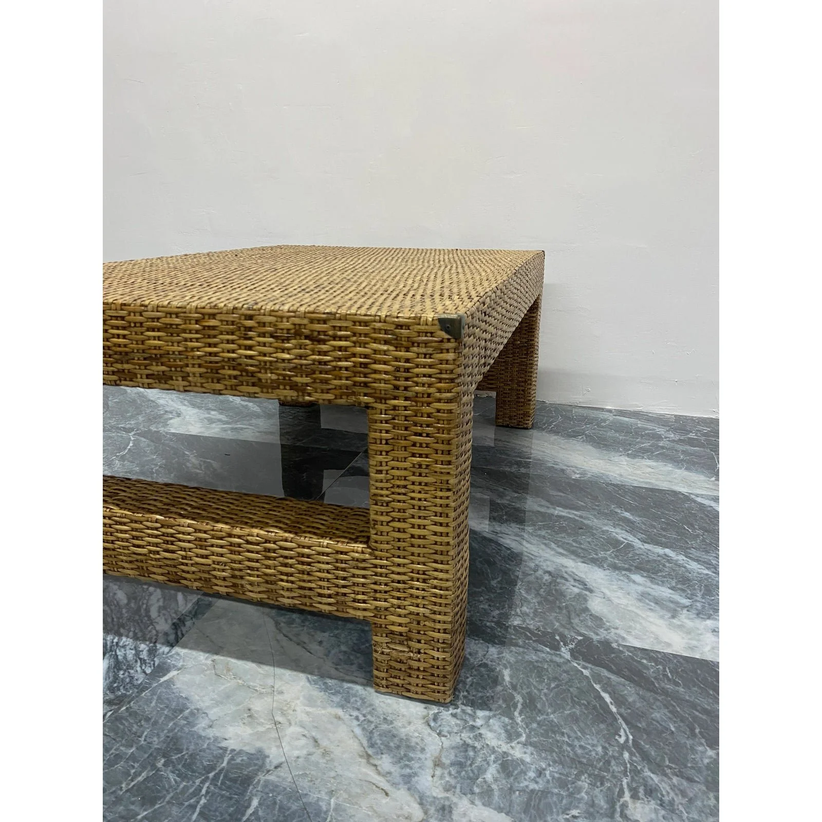 natural-fiber-woven-rattan-coffee-table-with-vintage-brass-corners-0352