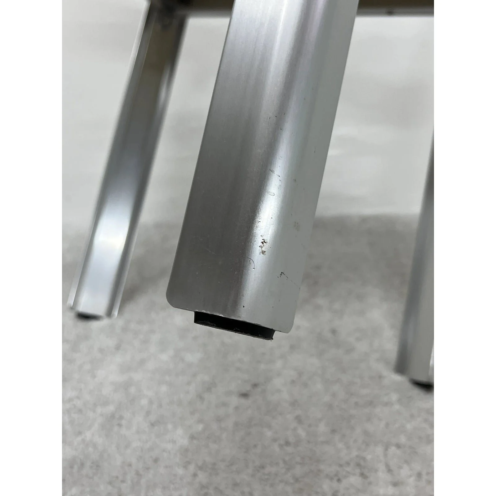 anodized-aluminum-with-cord-seat-vanity-dining-or-side-chair-italy-1980