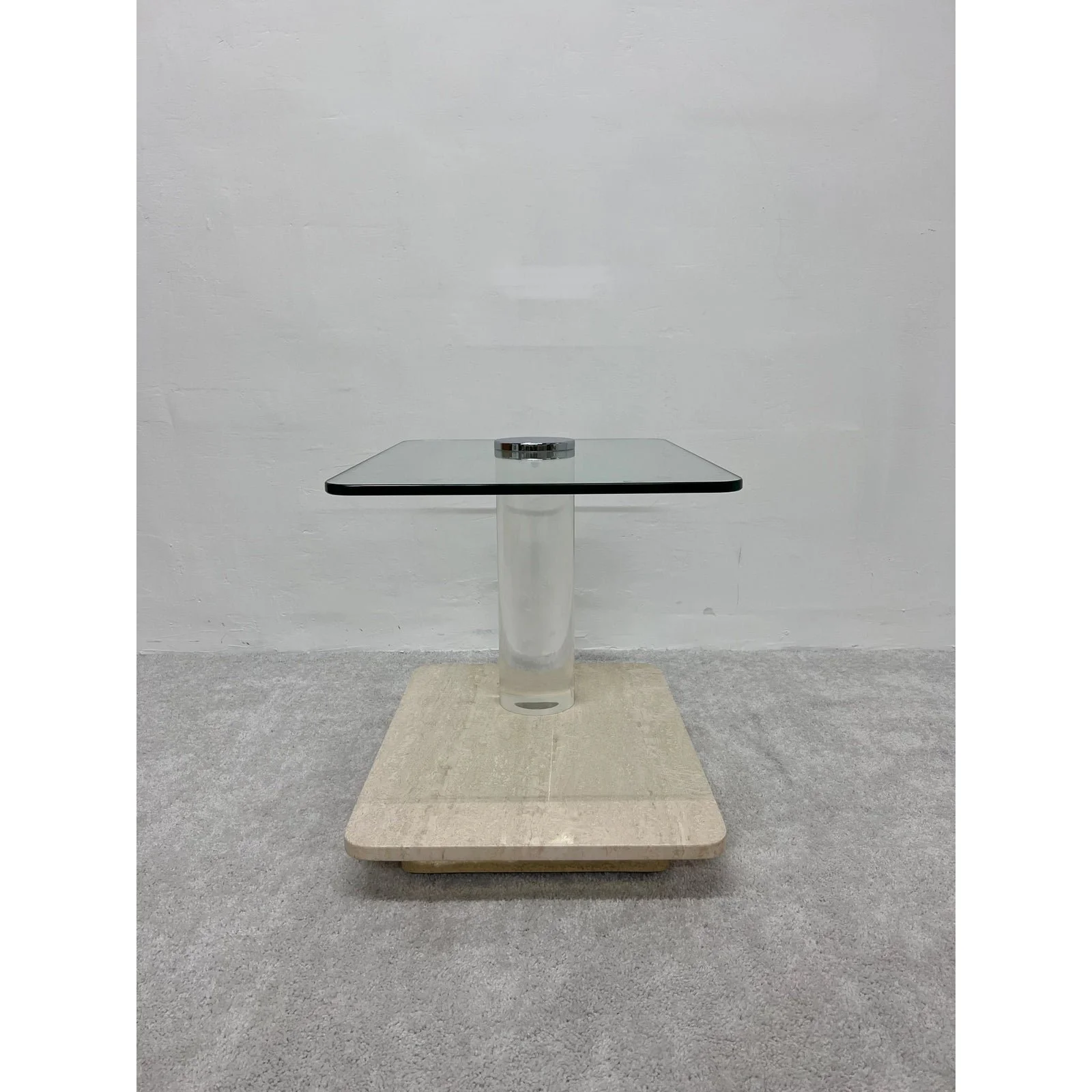 lion-in-frost-travertine-and-glass-side-table-with-lucite-column-1970s-2755