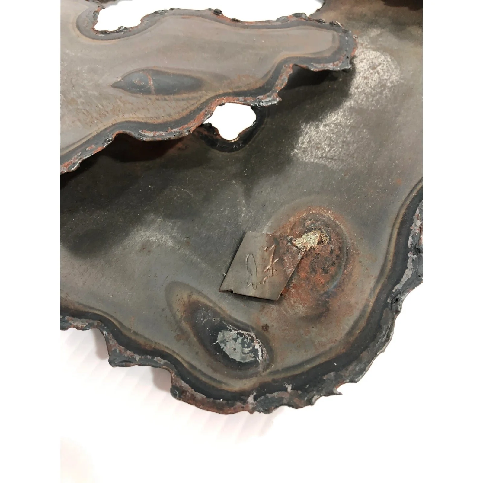 1970s-artist-signed-brutalist-metal-wall-mirror-5592