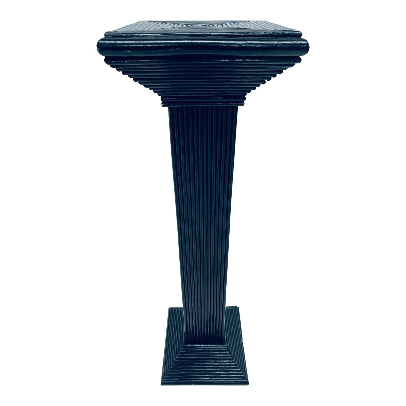 mid-century-black-lacquered-pencil-reed-rattan-pedestal-table-9903