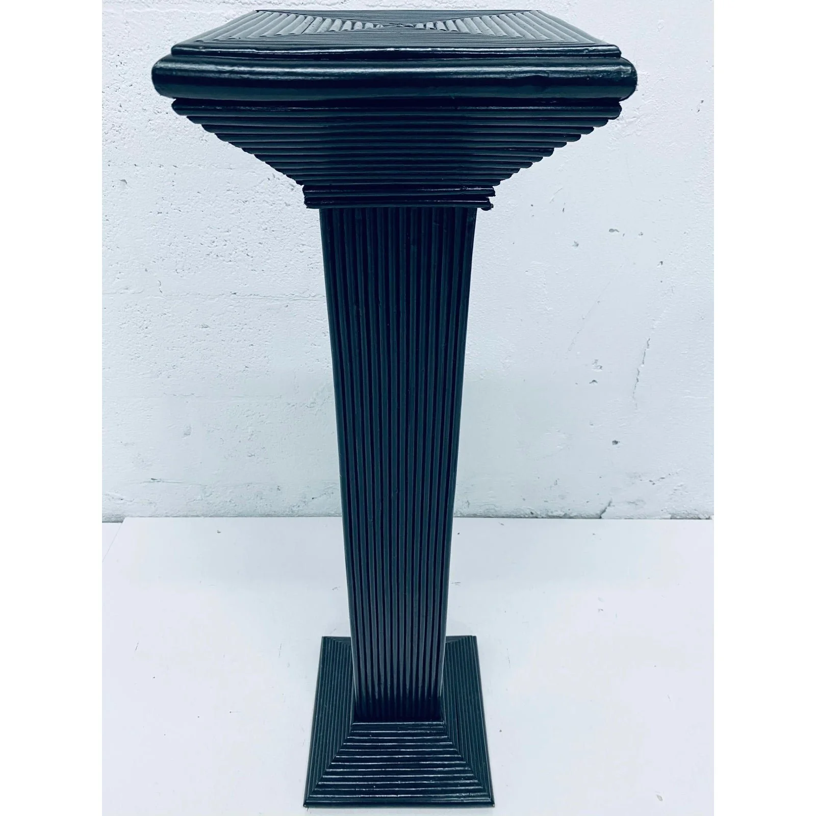 mid-century-black-lacquered-pencil-reed-rattan-pedestal-table-1742