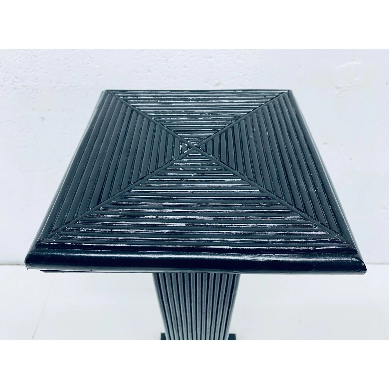 mid-century-black-lacquered-pencil-reed-rattan-pedestal-table-9451