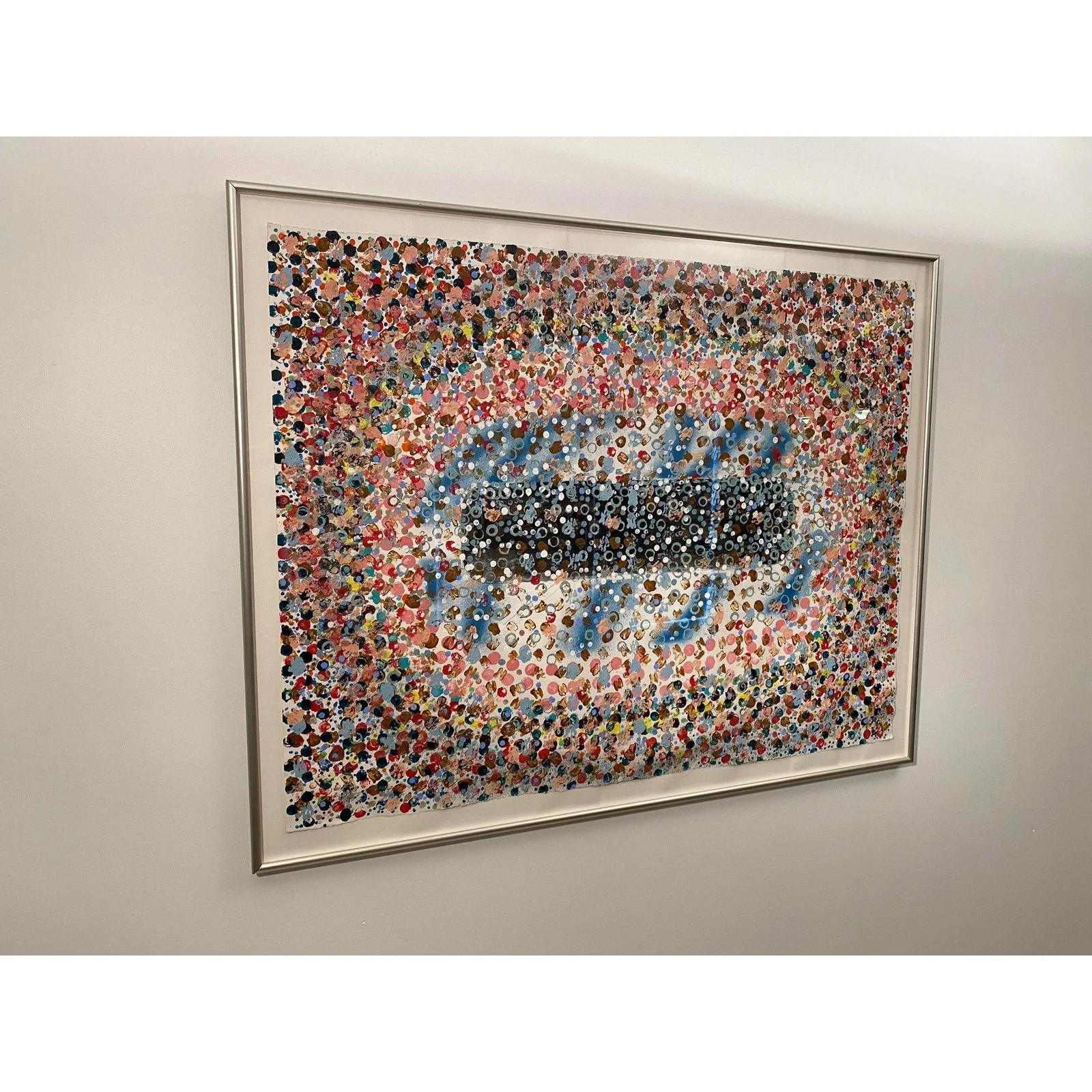 contemporary-acrylic-on-paper-multi-color-painting-signed-kalm-4989