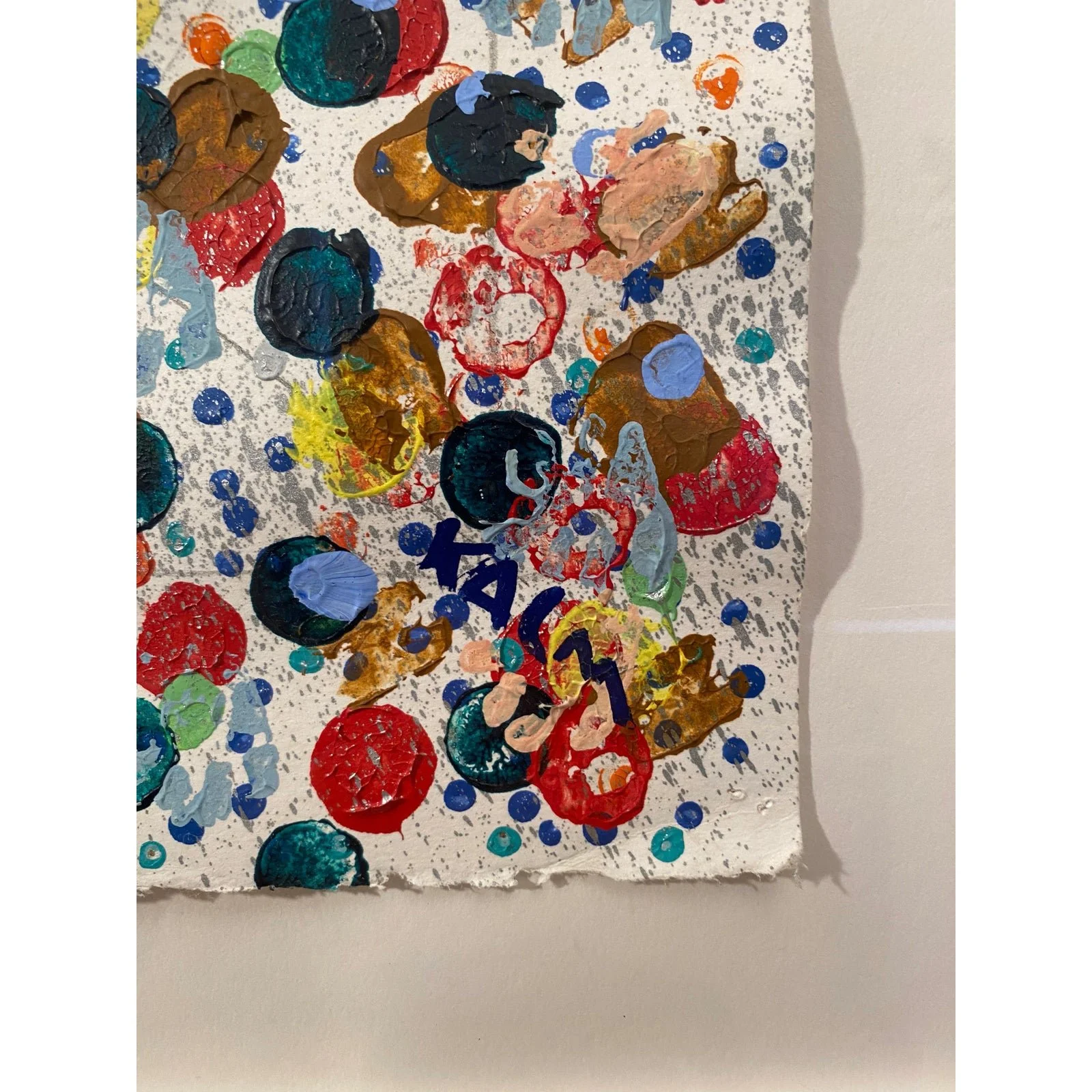 contemporary-acrylic-on-paper-multi-color-painting-signed-kalm-7724